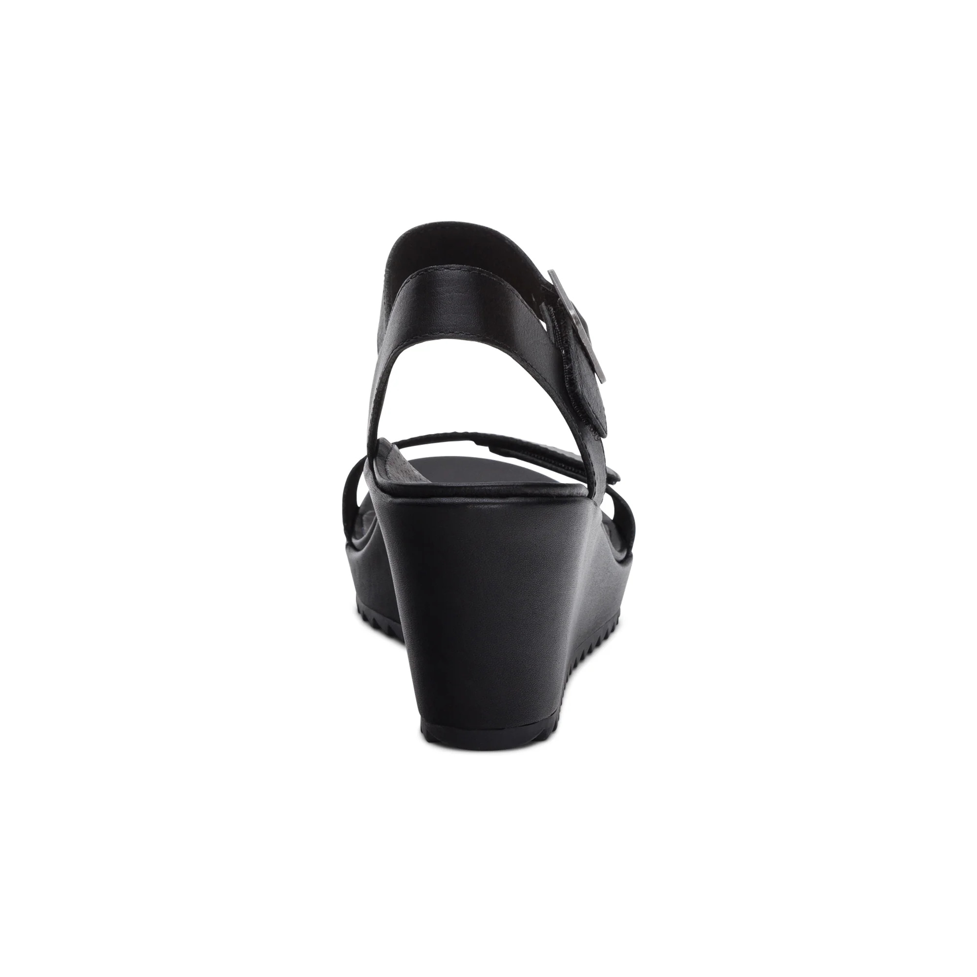 Andrea Quarter Strap Wedge - Black - Image 3