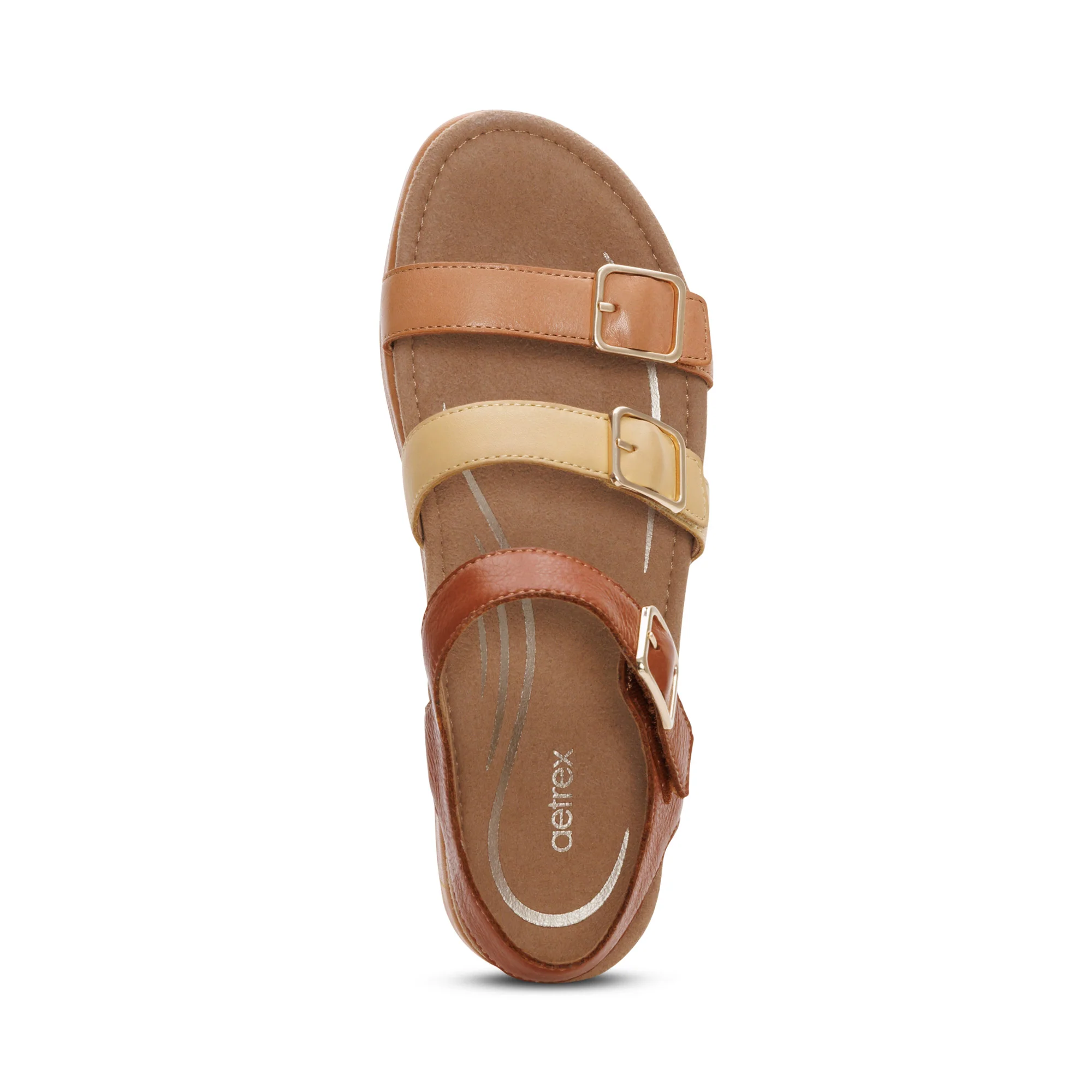 Aria Arch Support Platform Sandal - Sand Multi - Image 5