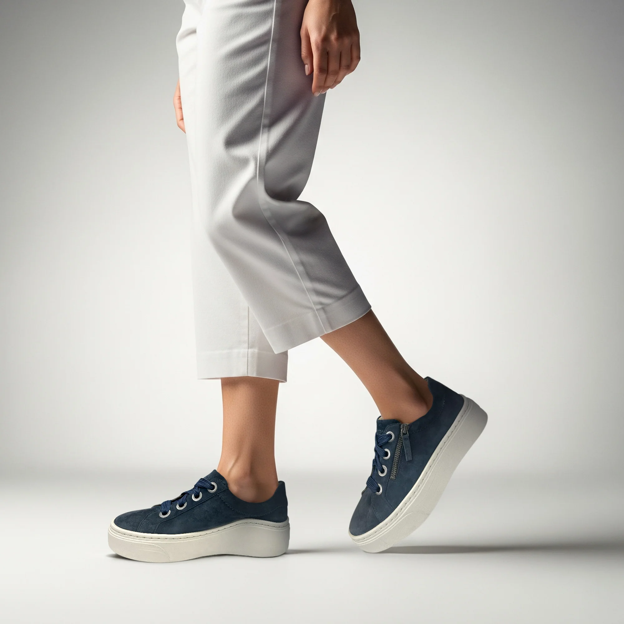 Aubrey Arch Support Platform Sneaker - Navy - Image 9