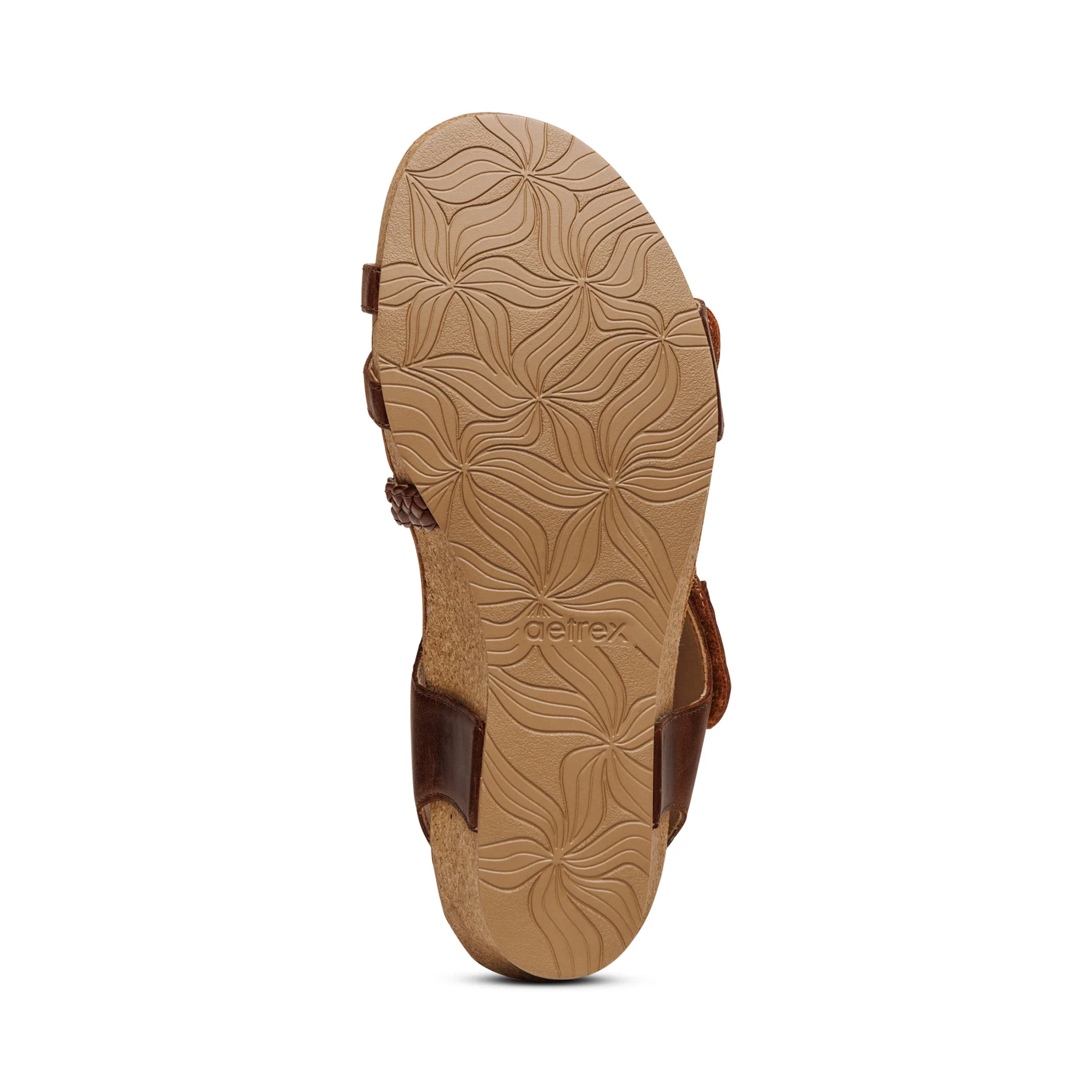 Avril Quarter Strap Wedge - Walnut - Image 5