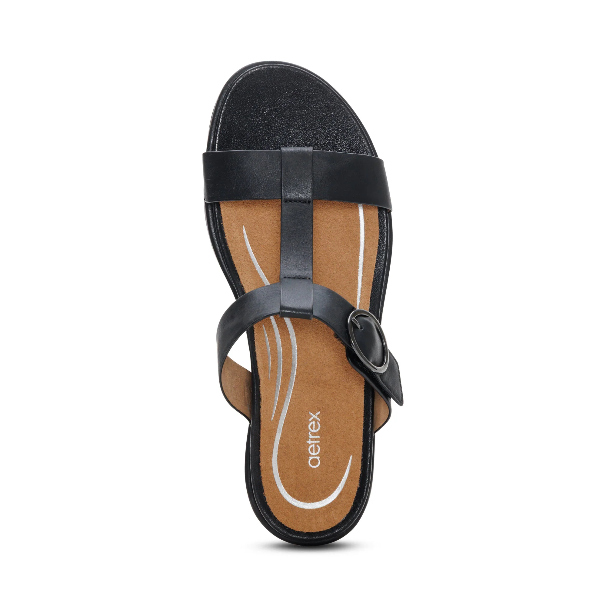 Blaire Adjustable Slide Sandal - Black - Image 5