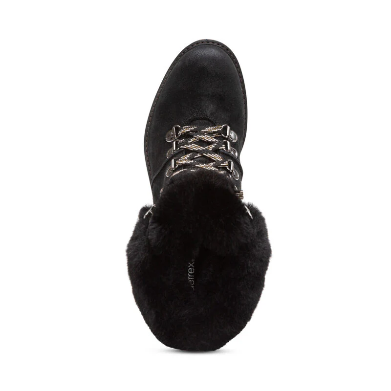 Brooklyn Fur Lace-Up Boot - Black - Image 4
