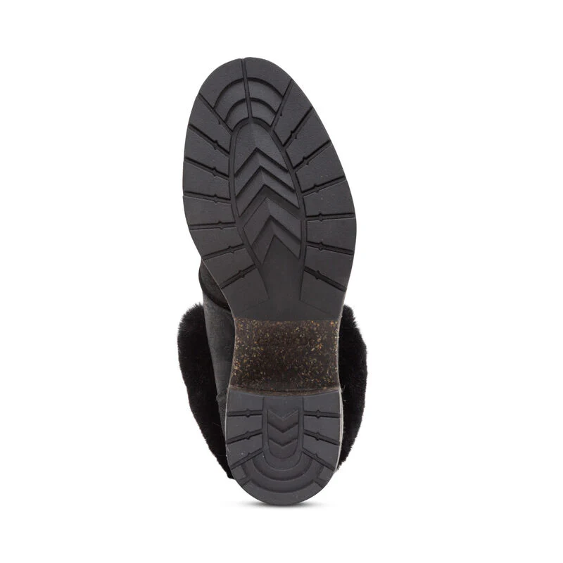 Brooklyn Fur Lace-Up Boot - Black - Image 5