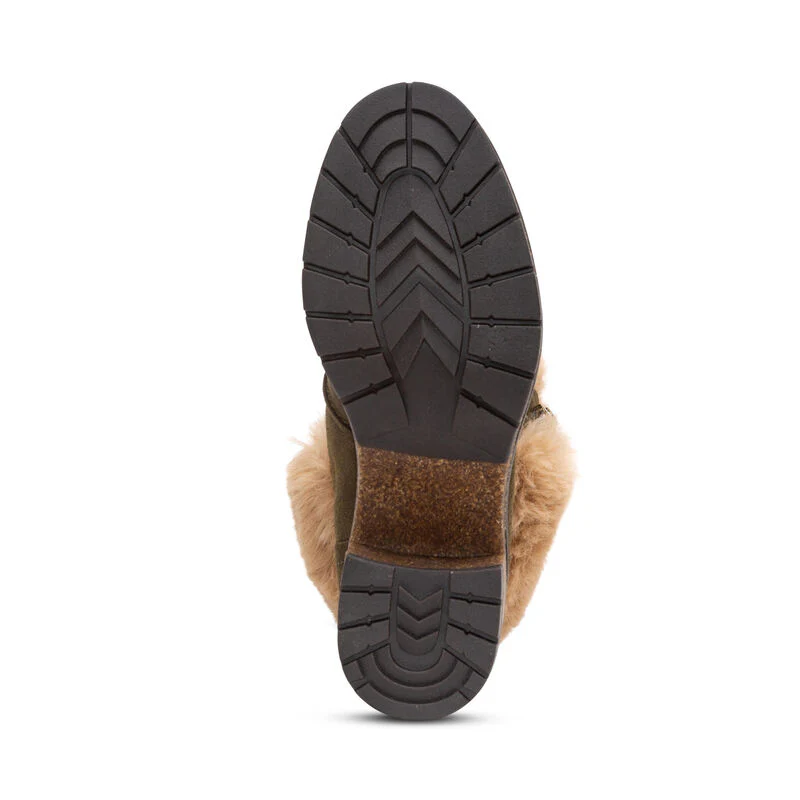 Brooklyn Fur Lace-Up Boot - Khaki - Image 5