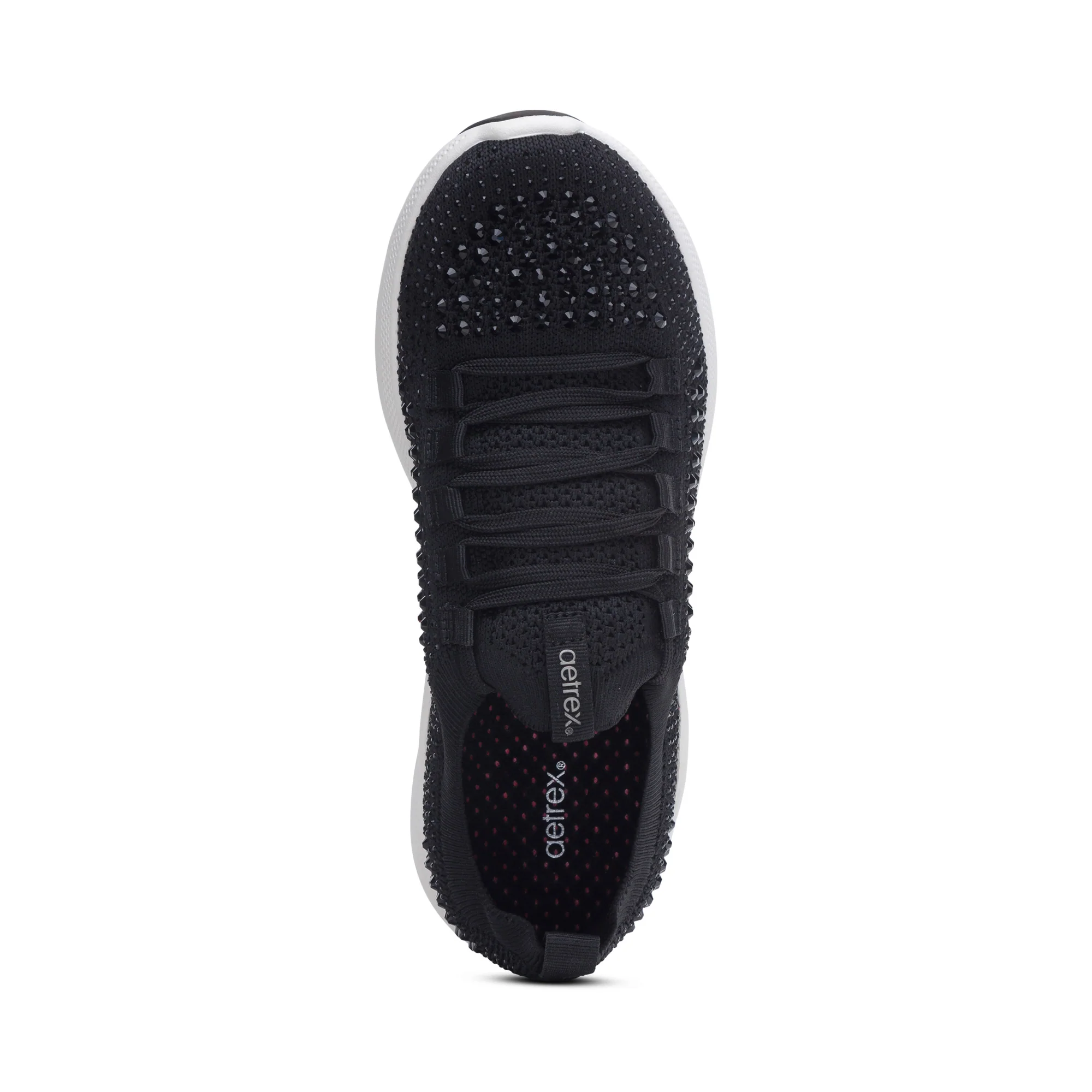 Carly Arch Support Sneaker - Black Sparkle - Image 5
