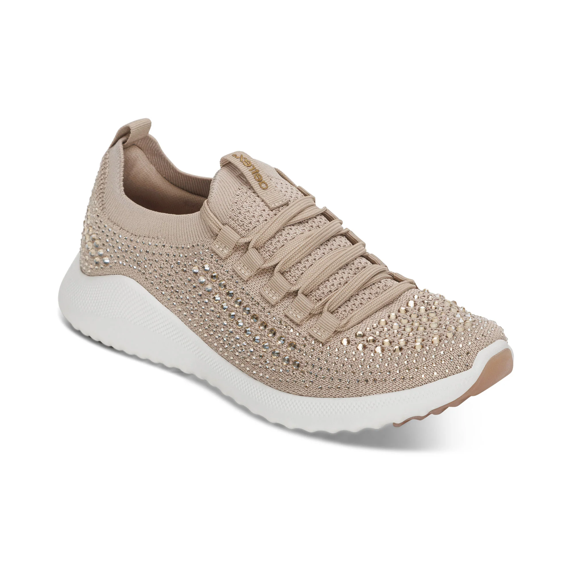 Carly Arch Support Sneaker - Tan Sparkle