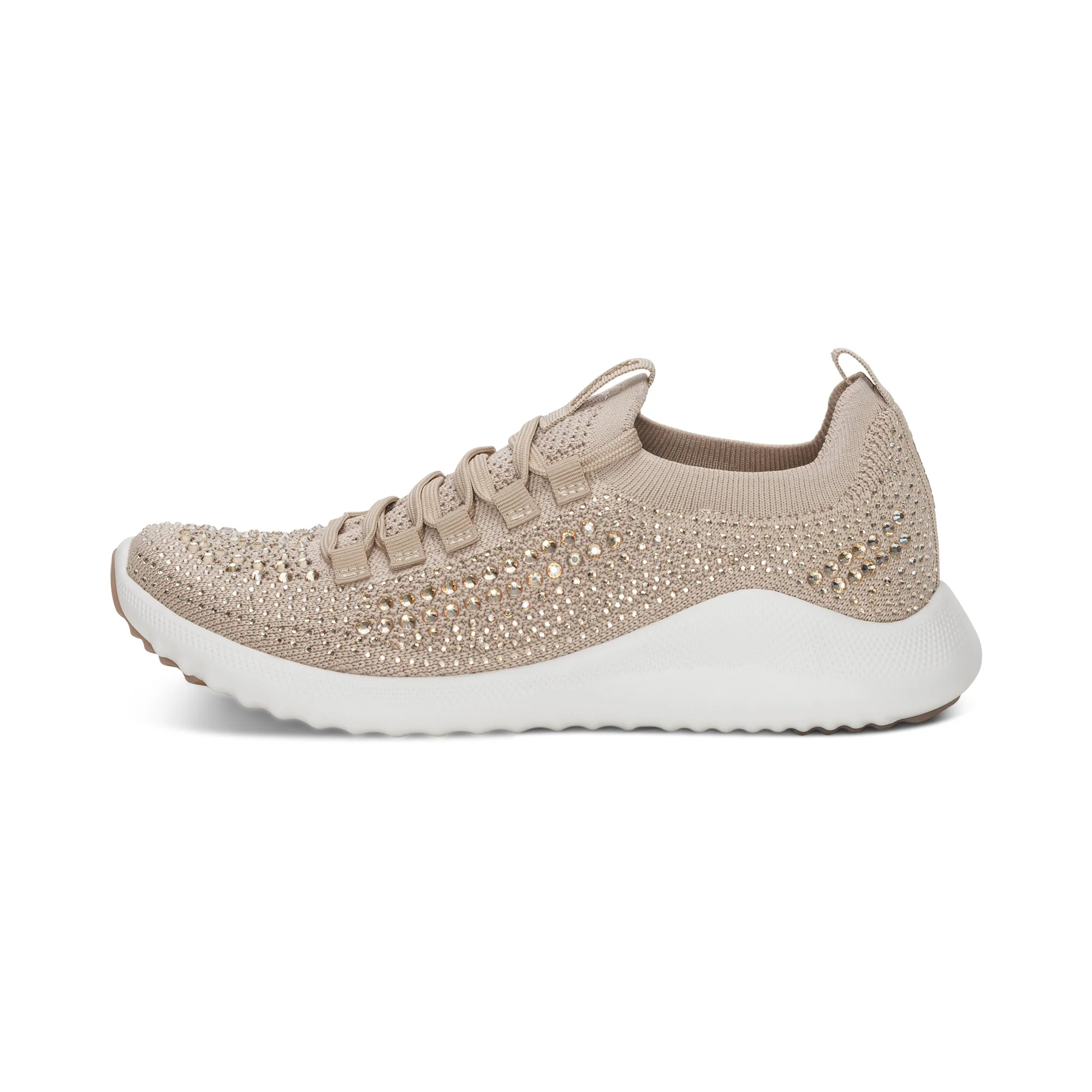 Carly Arch Support Sneaker - Tan Sparkle - Image 4