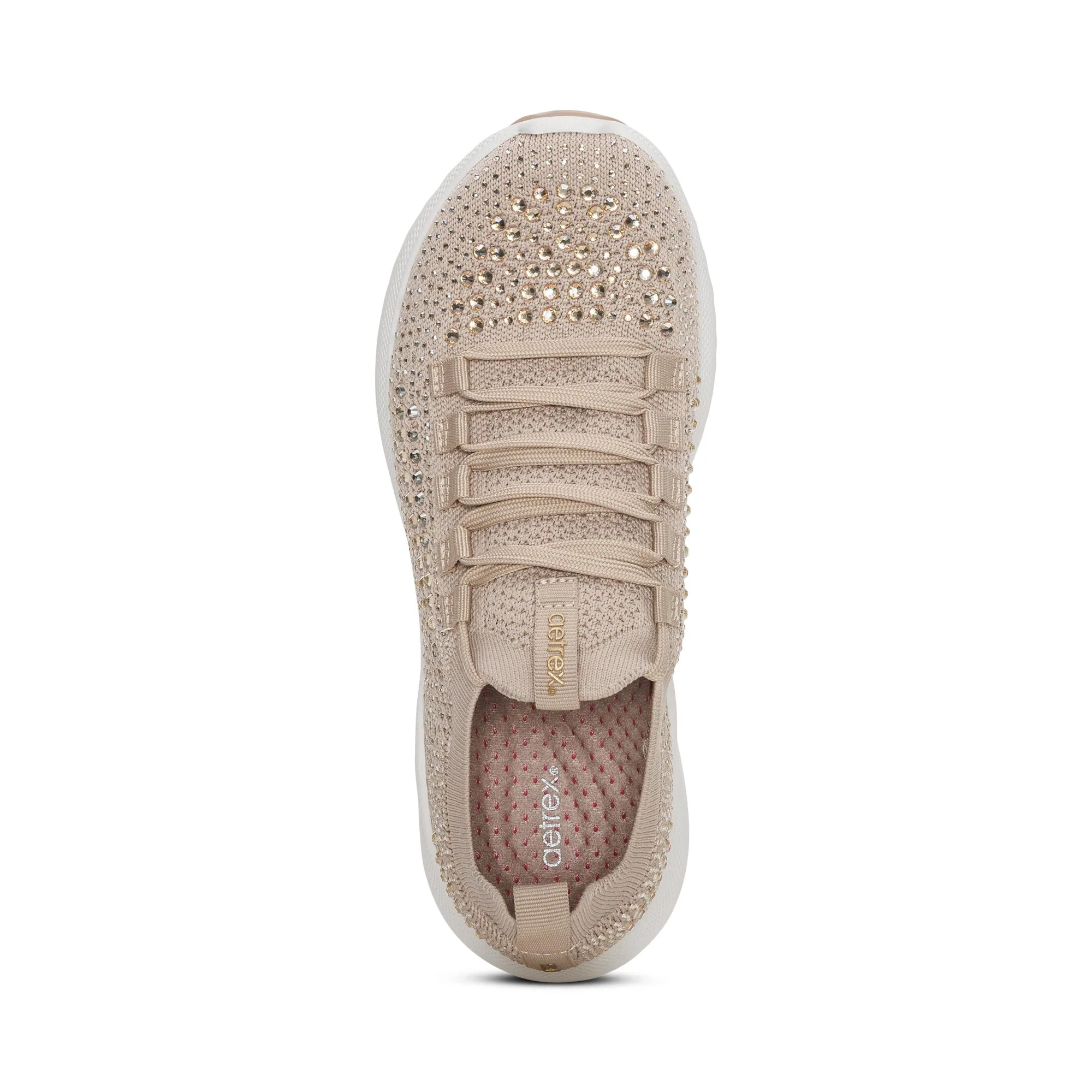 Carly Arch Support Sneaker - Tan Sparkle - Image 5