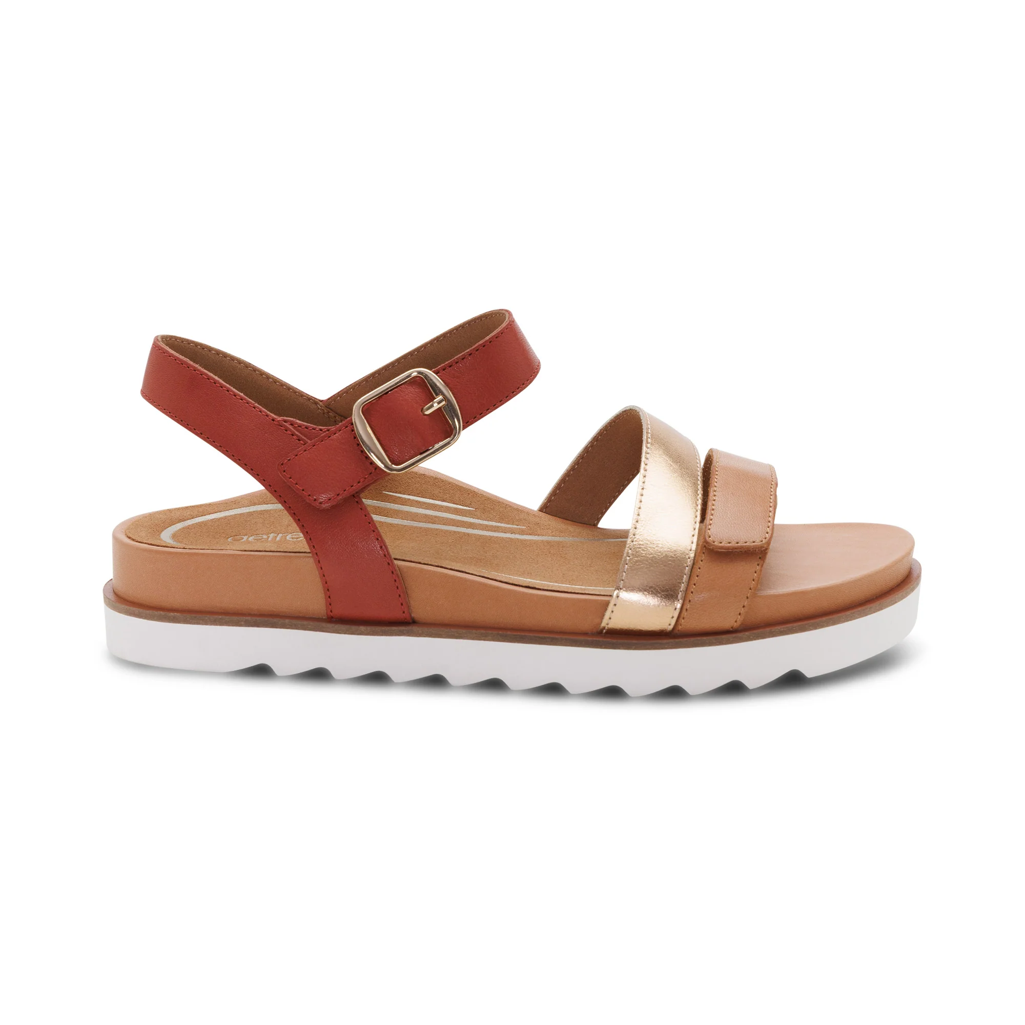 Cass Arch Support Sandal - Terracotta Multi - Image 2