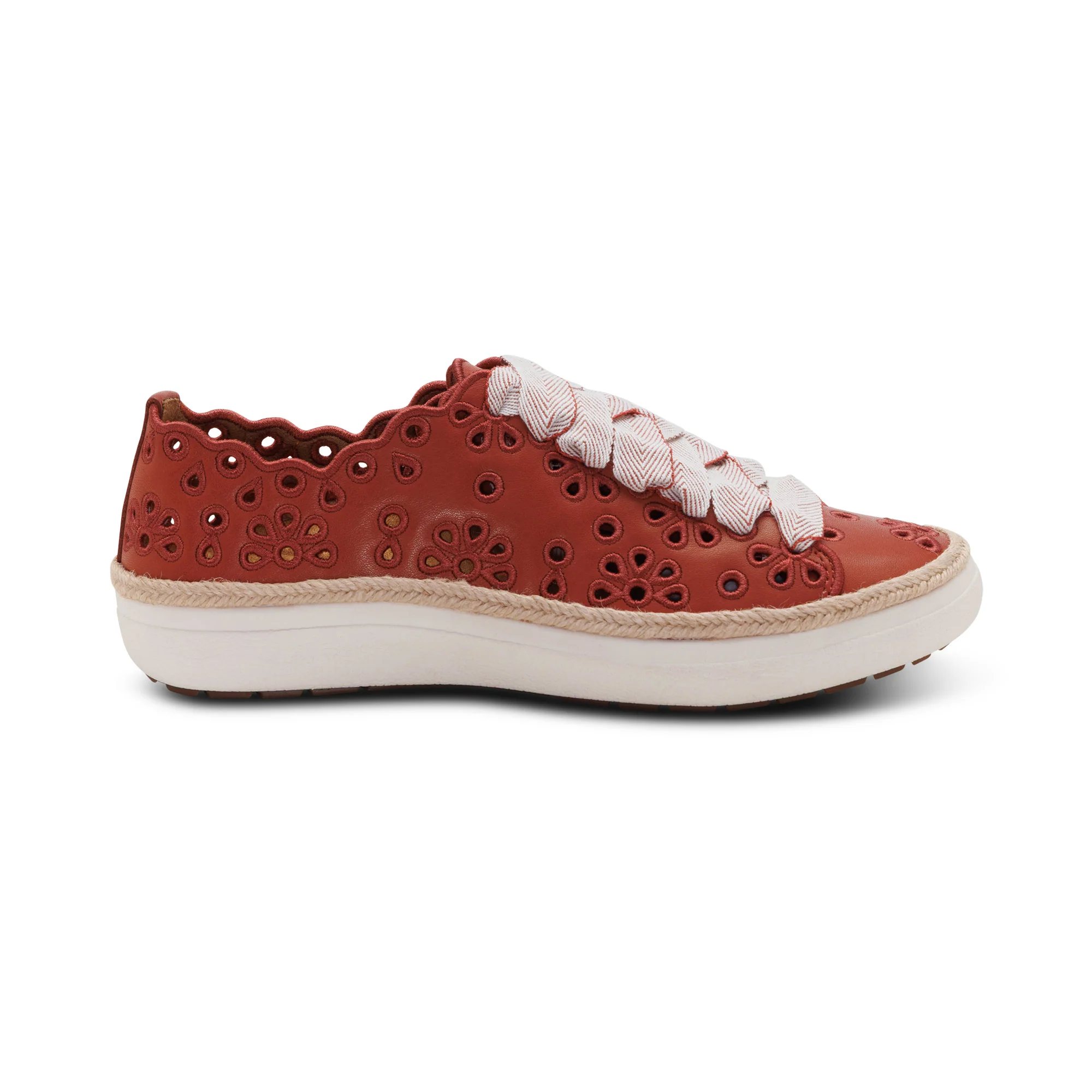 Charlotte Lace-Up Sneaker - Terracotta - Image 2