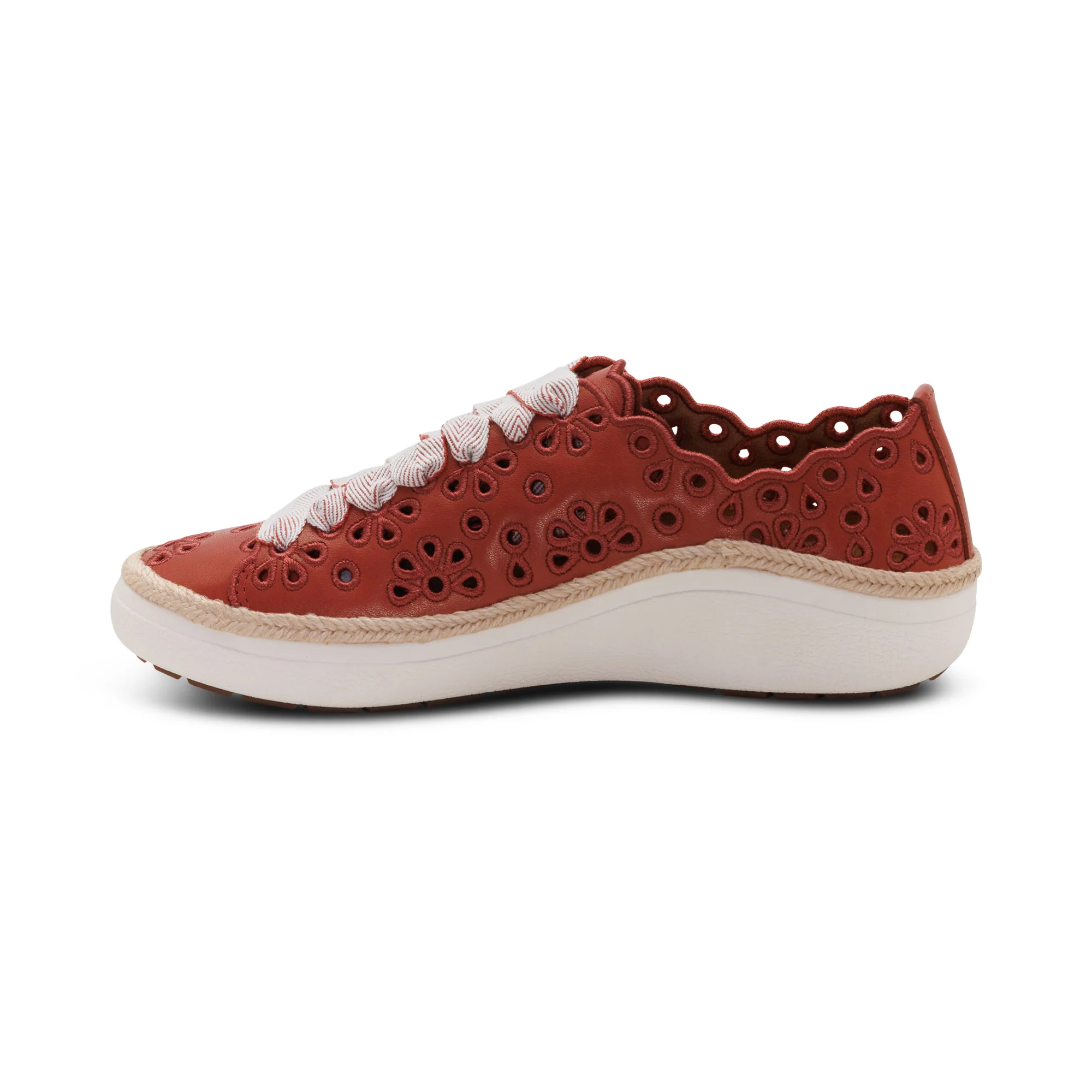 Charlotte Lace-Up Sneaker - Terracotta - Image 4