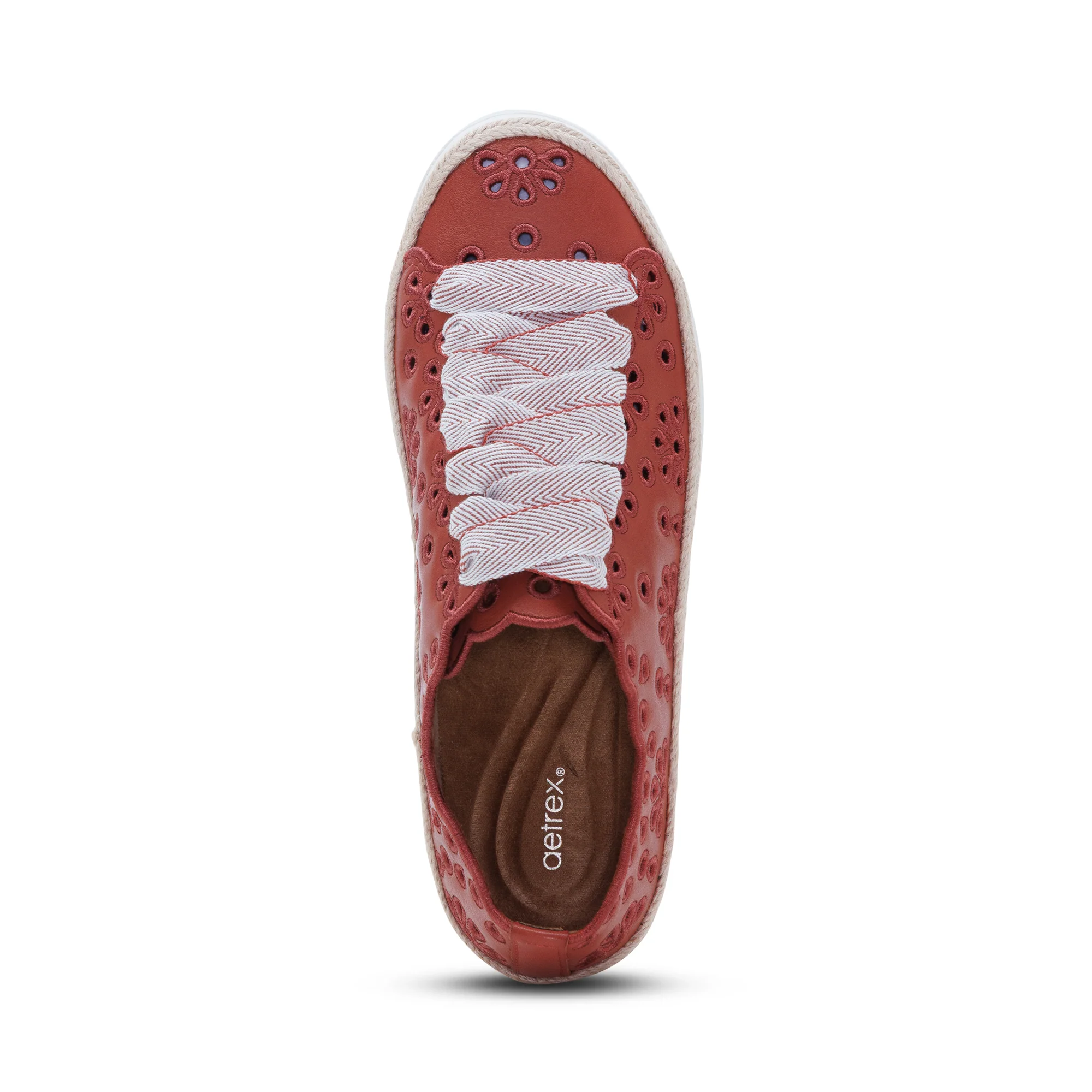Charlotte Lace-Up Sneaker - Terracotta - Image 5
