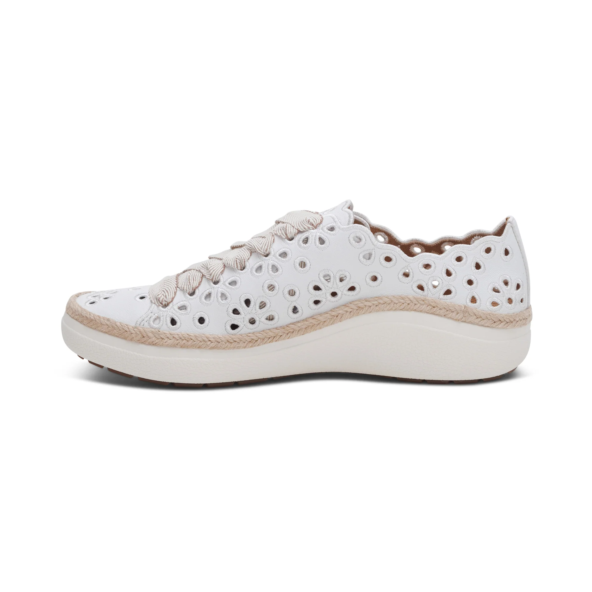 Charlotte Lace-Up Sneaker - White - Image 4