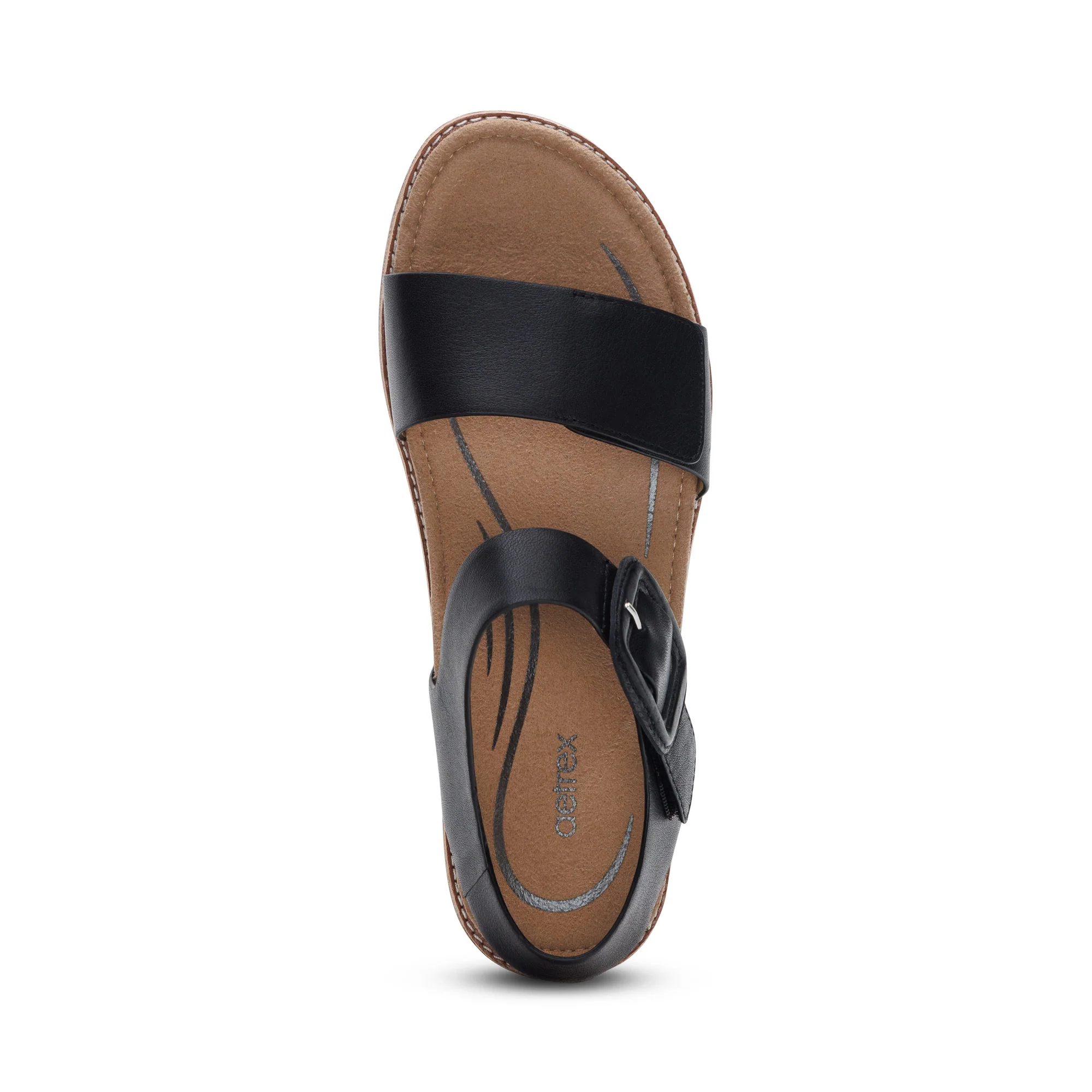 Claire Quarter Strap Sandal - Black - Image 5