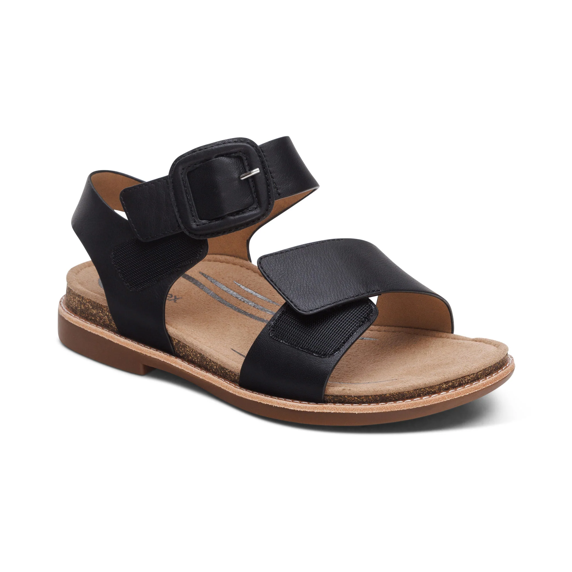 Claire Quarter Strap Sandal - Black - Image 7