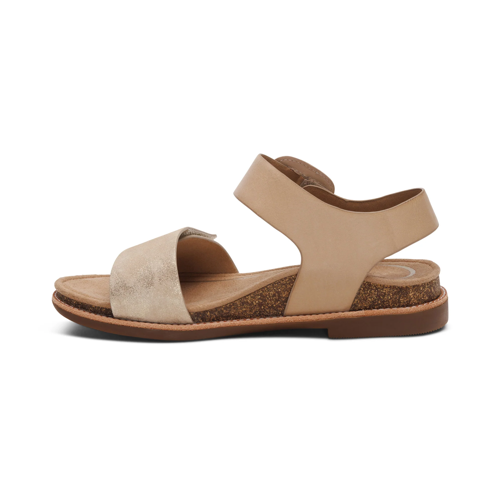 Claire Quarter Strap Sandal - Champagne - Image 4