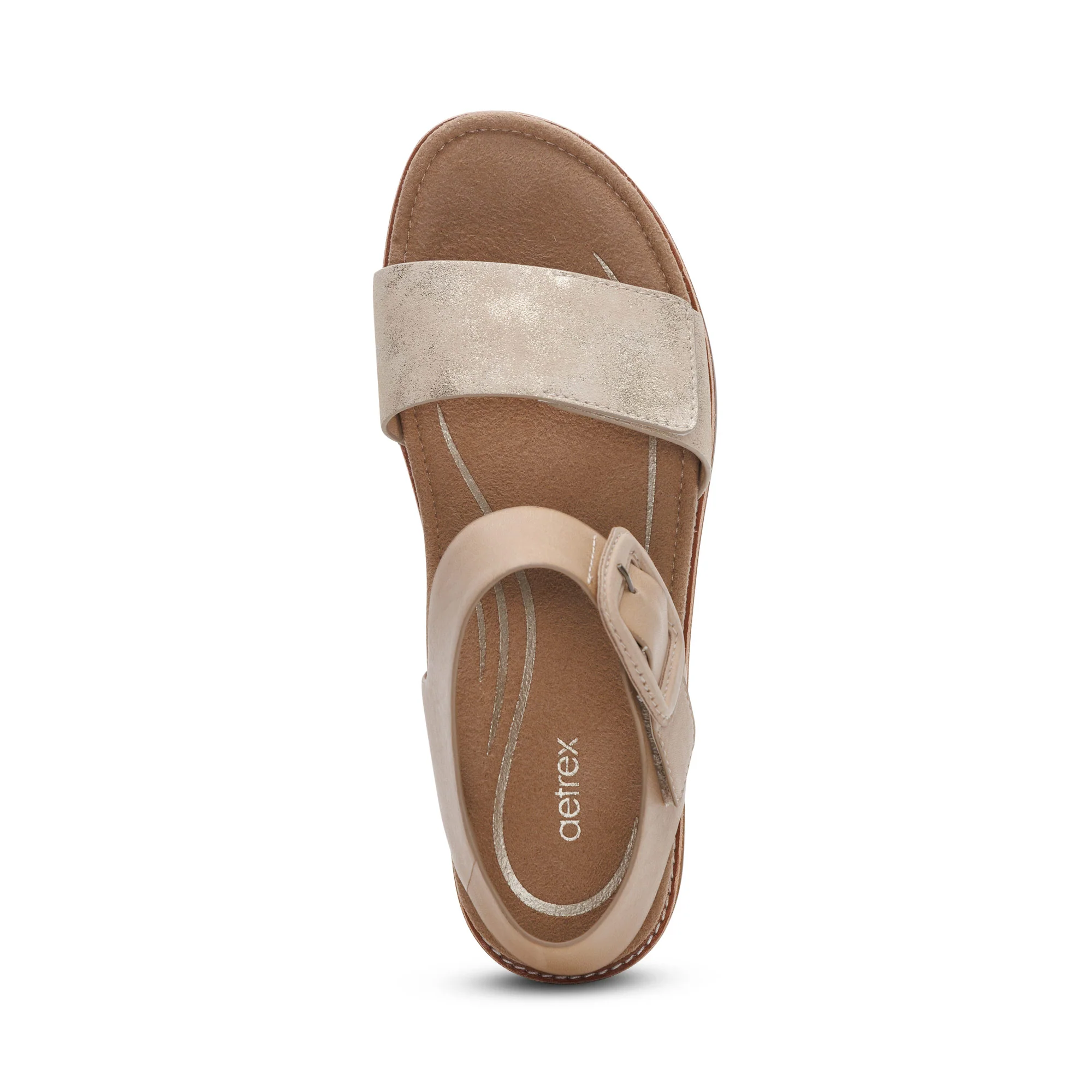 Claire Quarter Strap Sandal - Champagne - Image 5