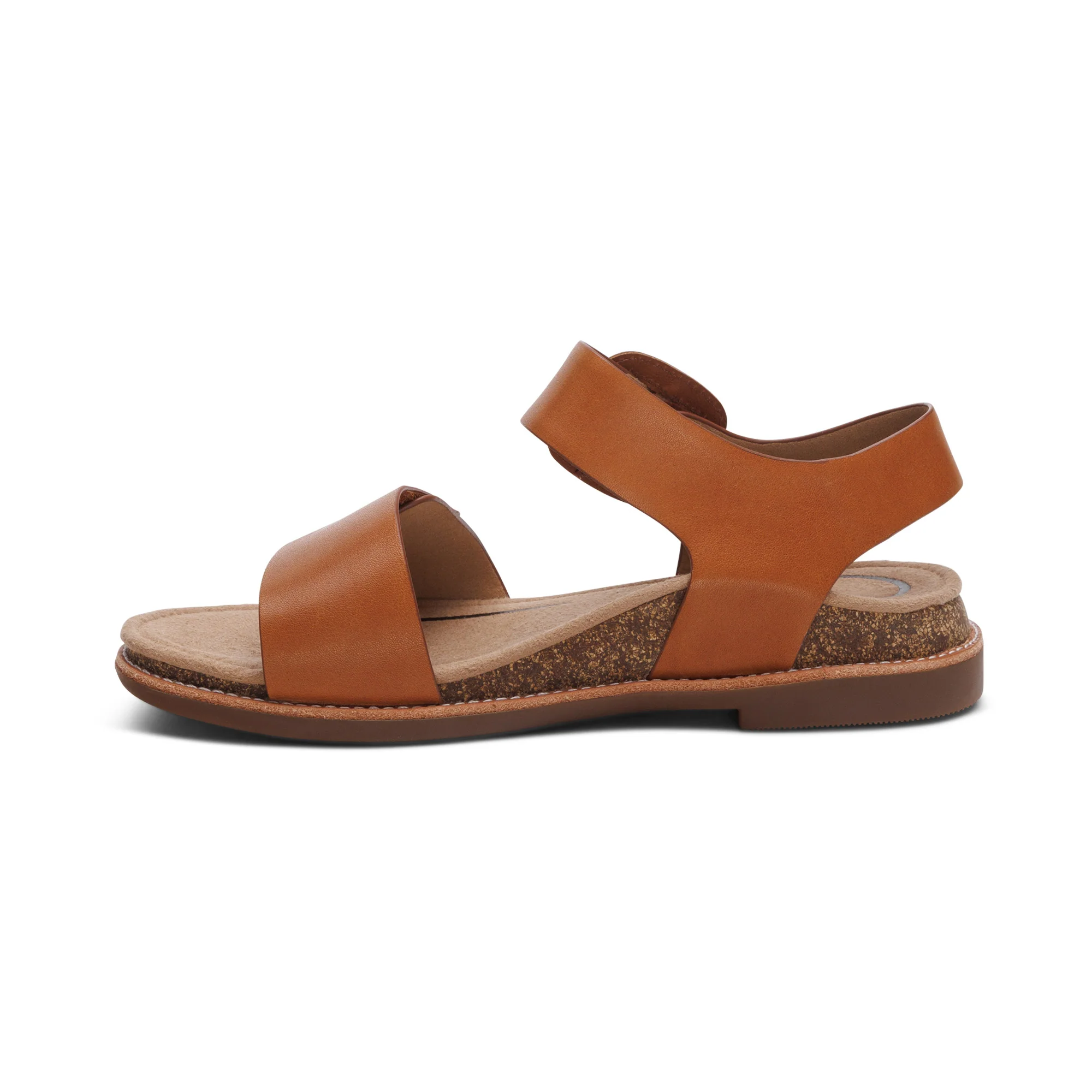 Claire Quarter Strap Sandal - Cognac - Image 4