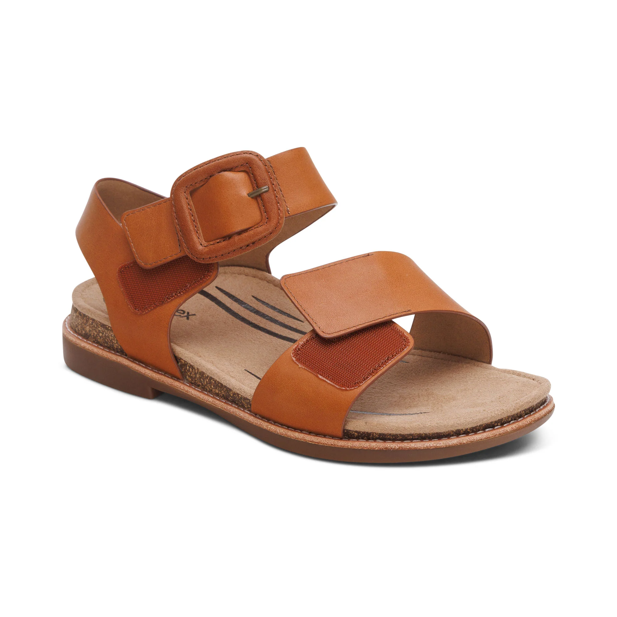Claire Quarter Strap Sandal - Cognac - Image 7