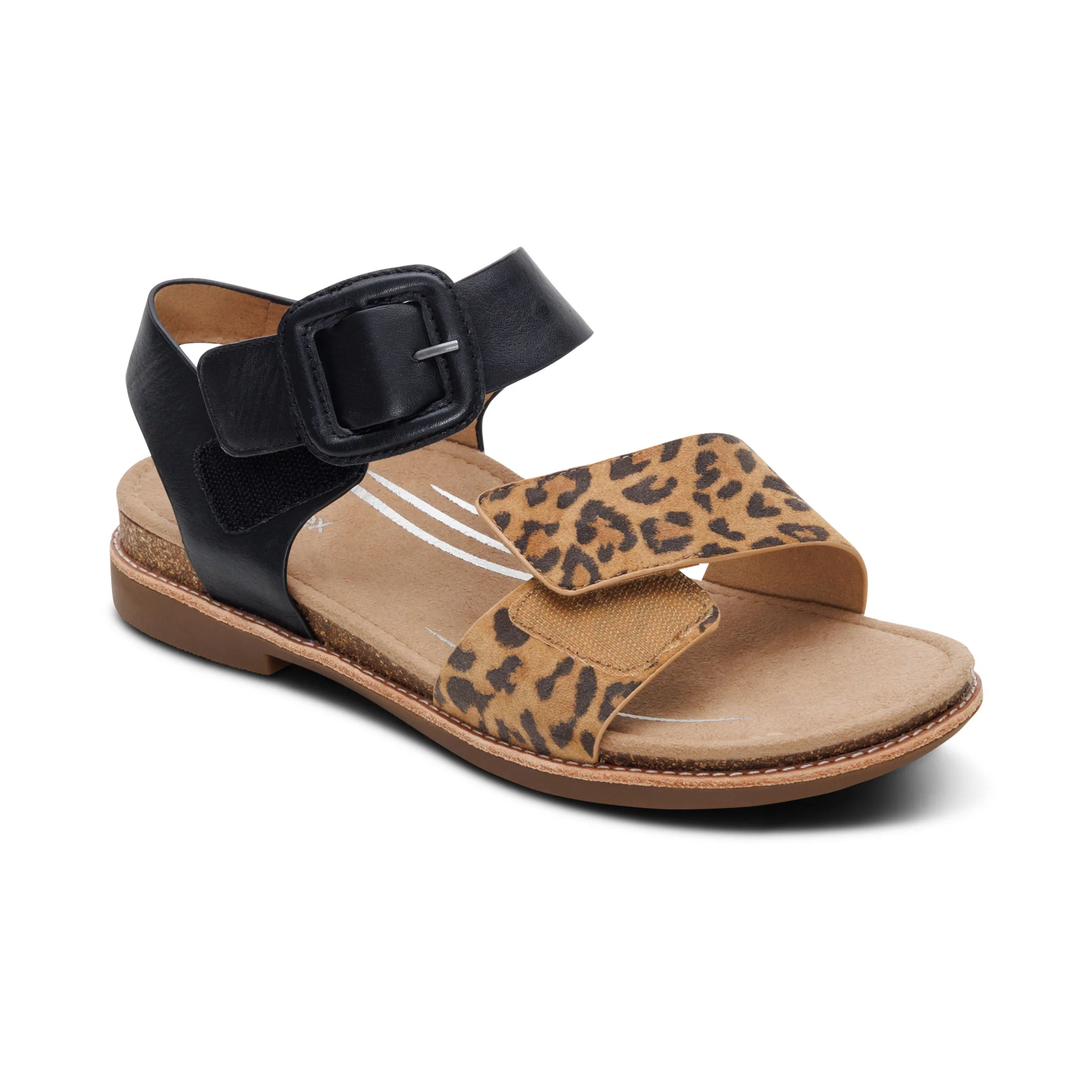 Claire Quarter Strap Sandal - Leopard - Image 7