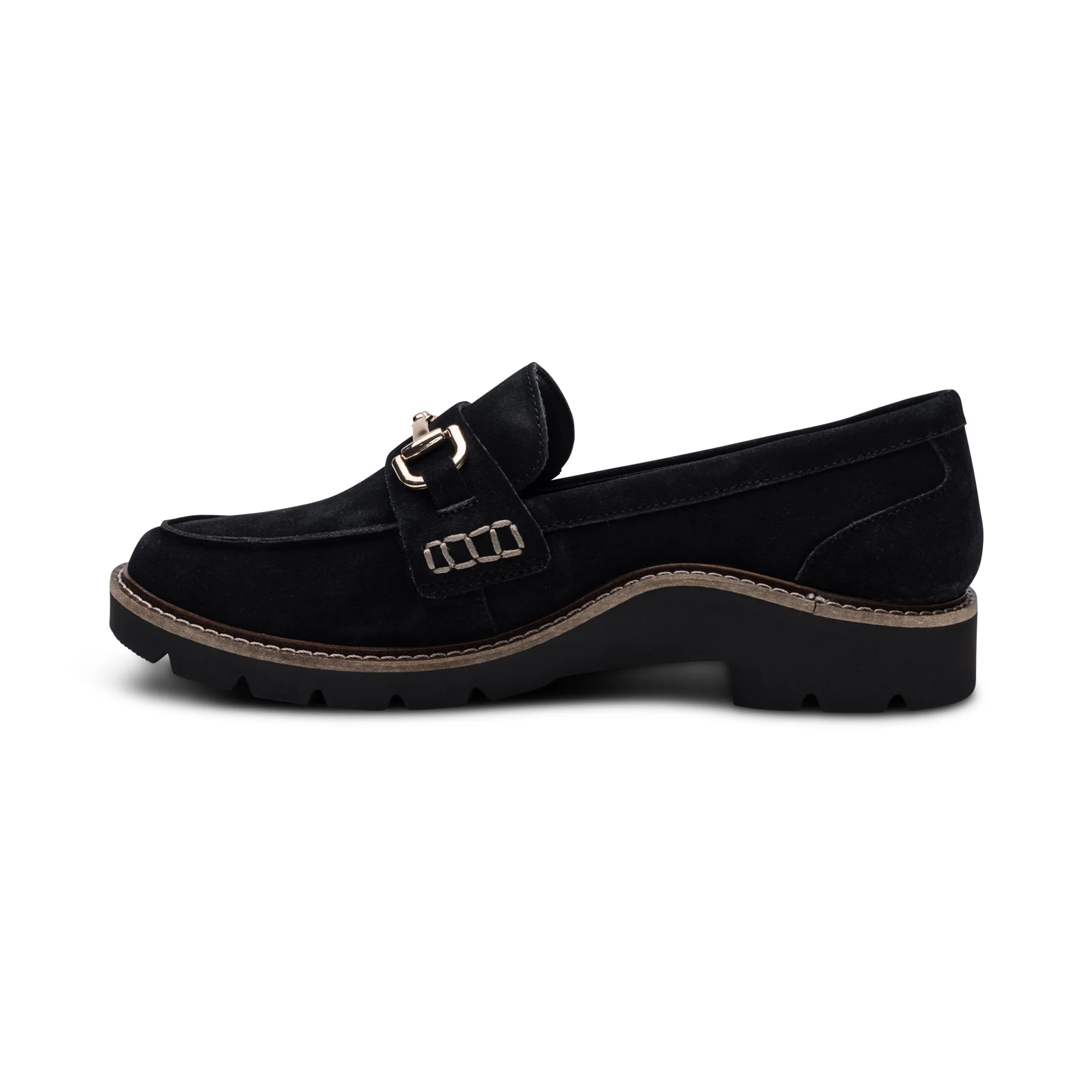 Collette Arch Support Loafer - Black Suede - Image 4