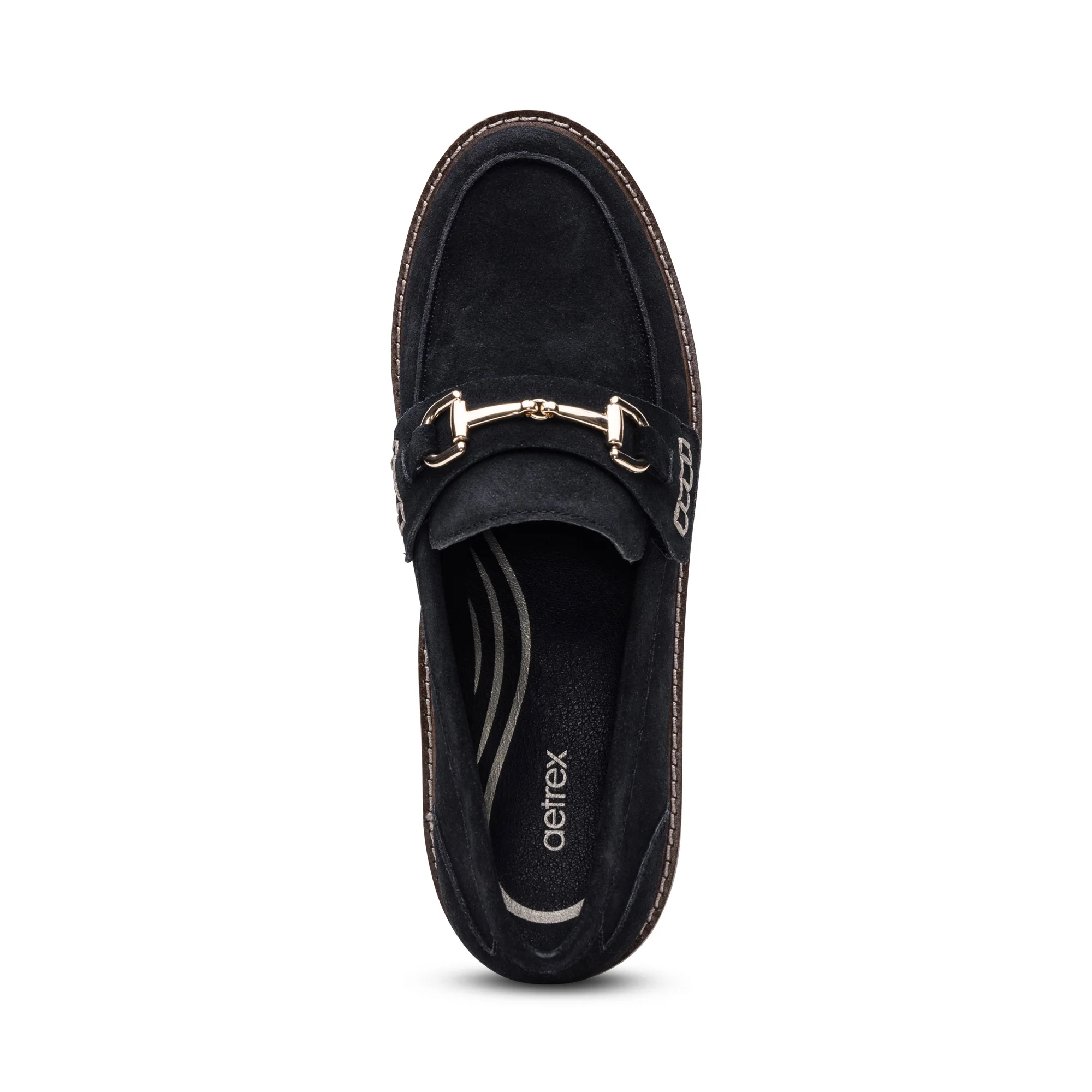 Collette Arch Support Loafer - Black Suede - Image 5