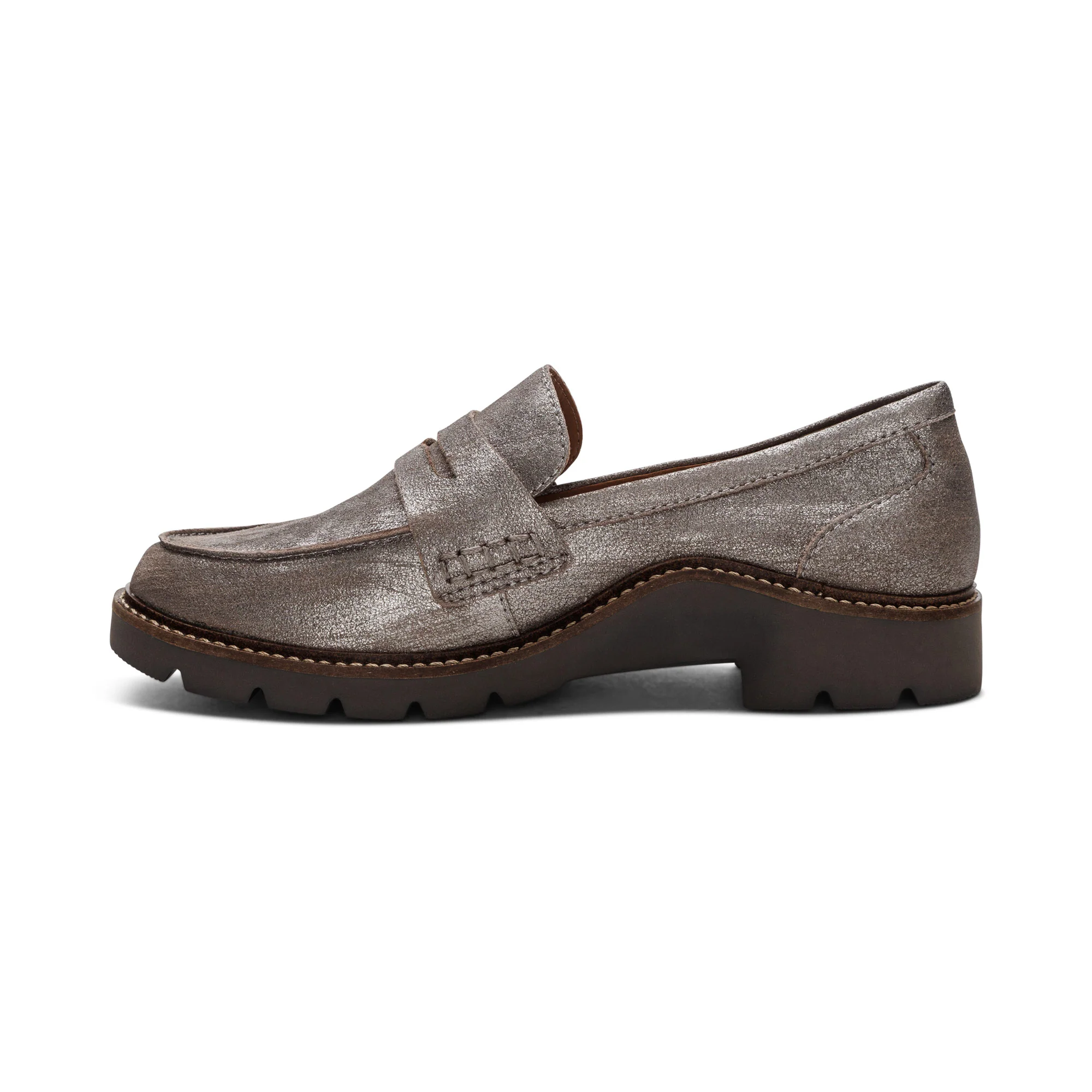 Collette Arch Support Loafer - Brushed Silver - Image 4