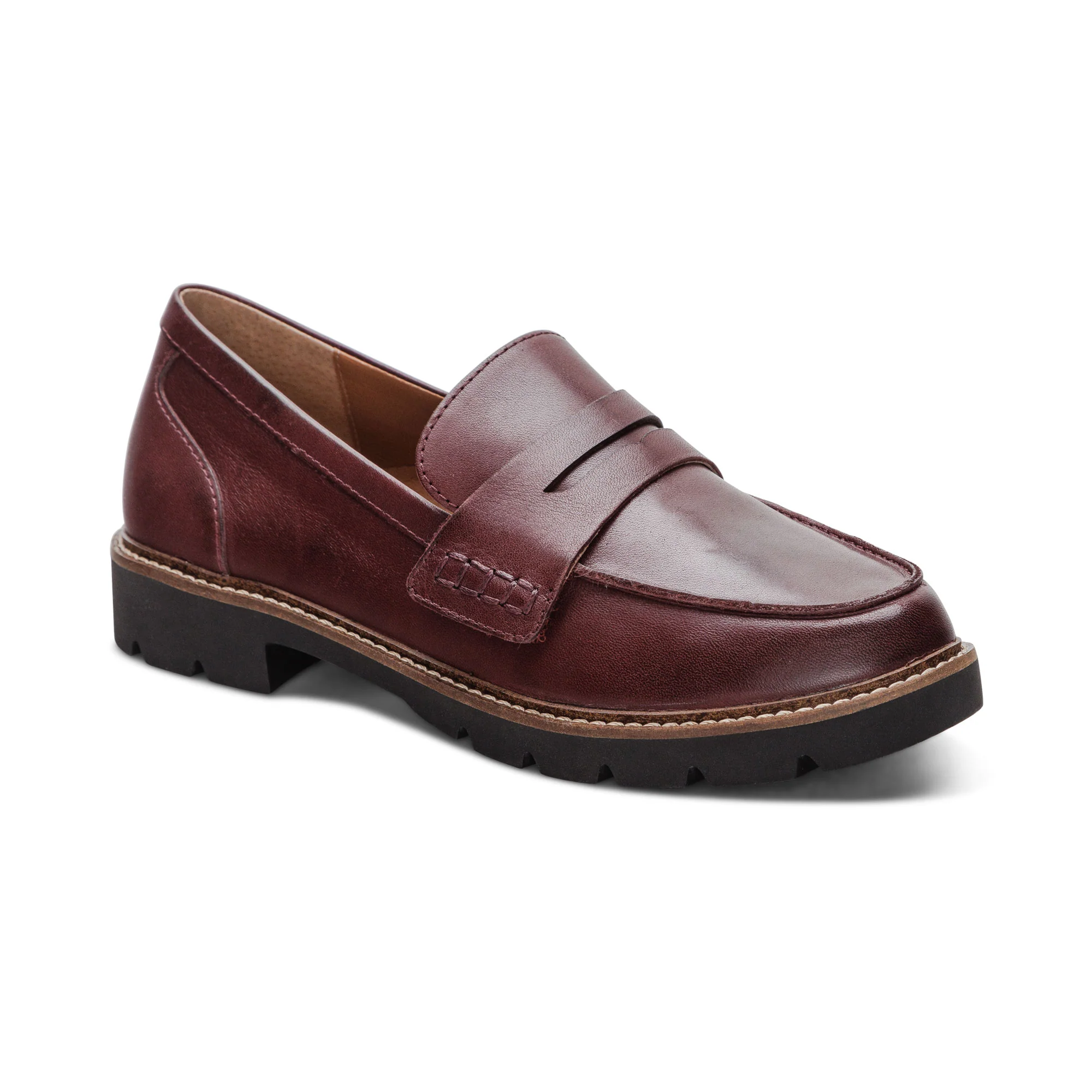Collette Arch Support Loafer - Burgundy