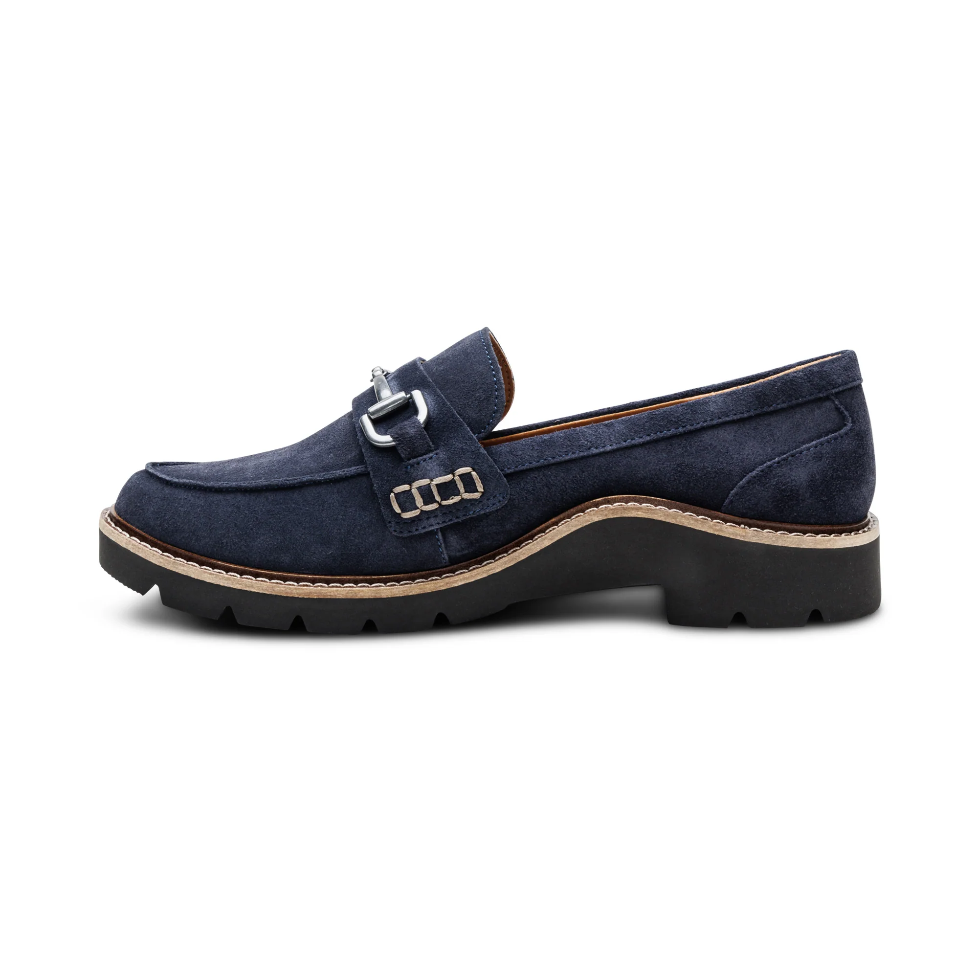 Collette Arch Support Loafer - Navy Suede - Image 4