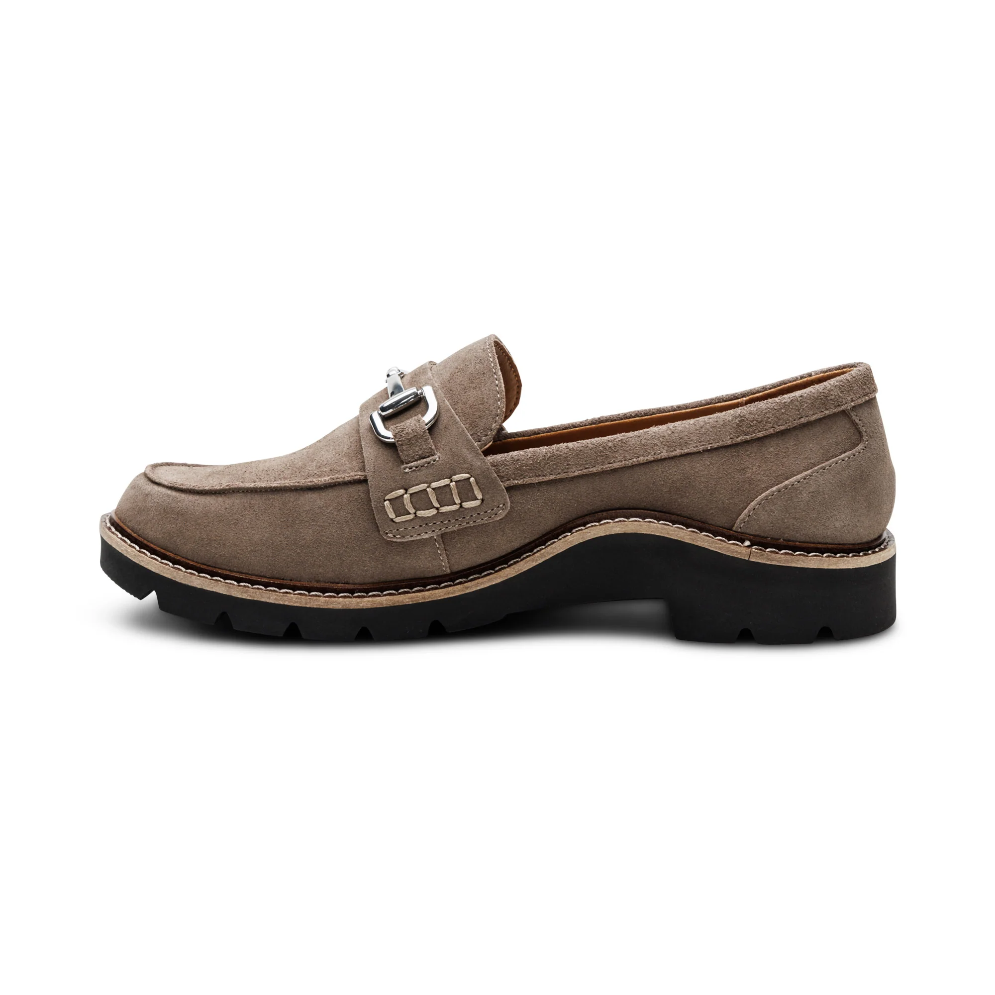 Collette Arch Support Loafer - Taupe Suede - Image 3