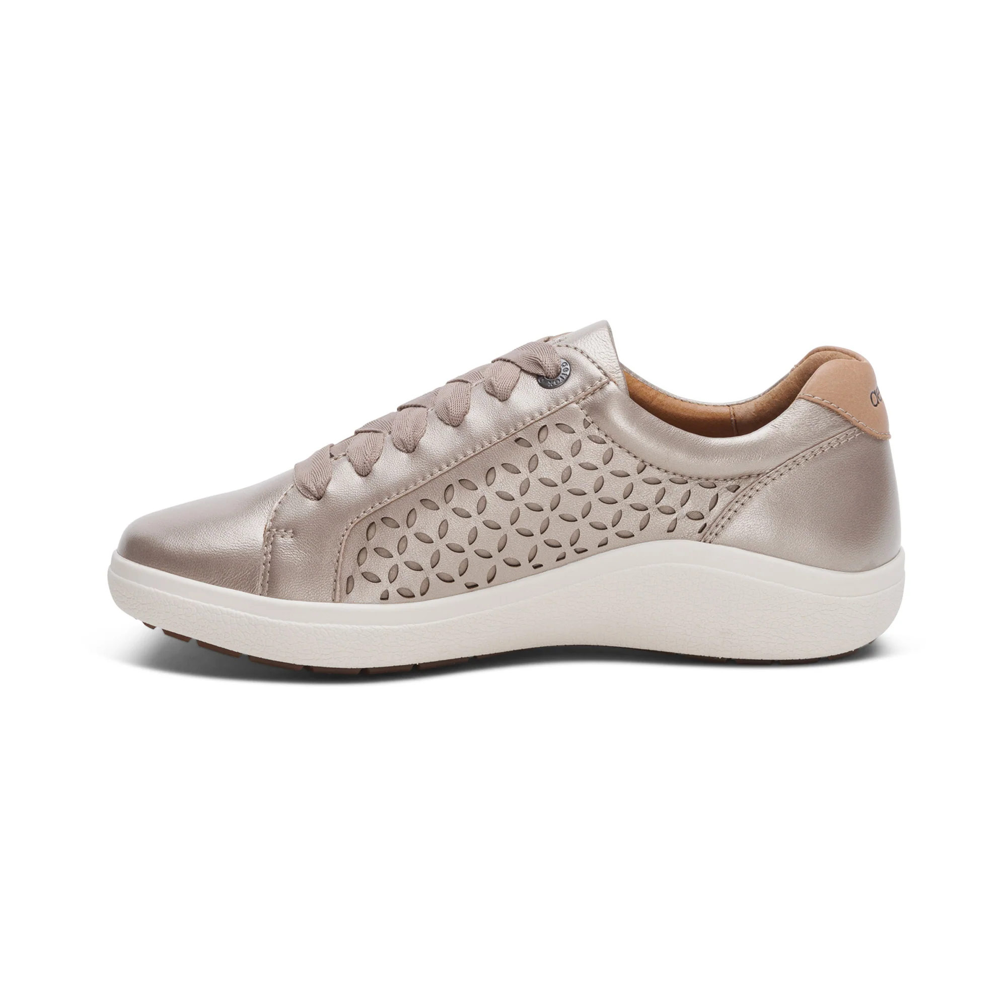 Courtney Lace-up Sneaker - White Gold Cutout - Image 4