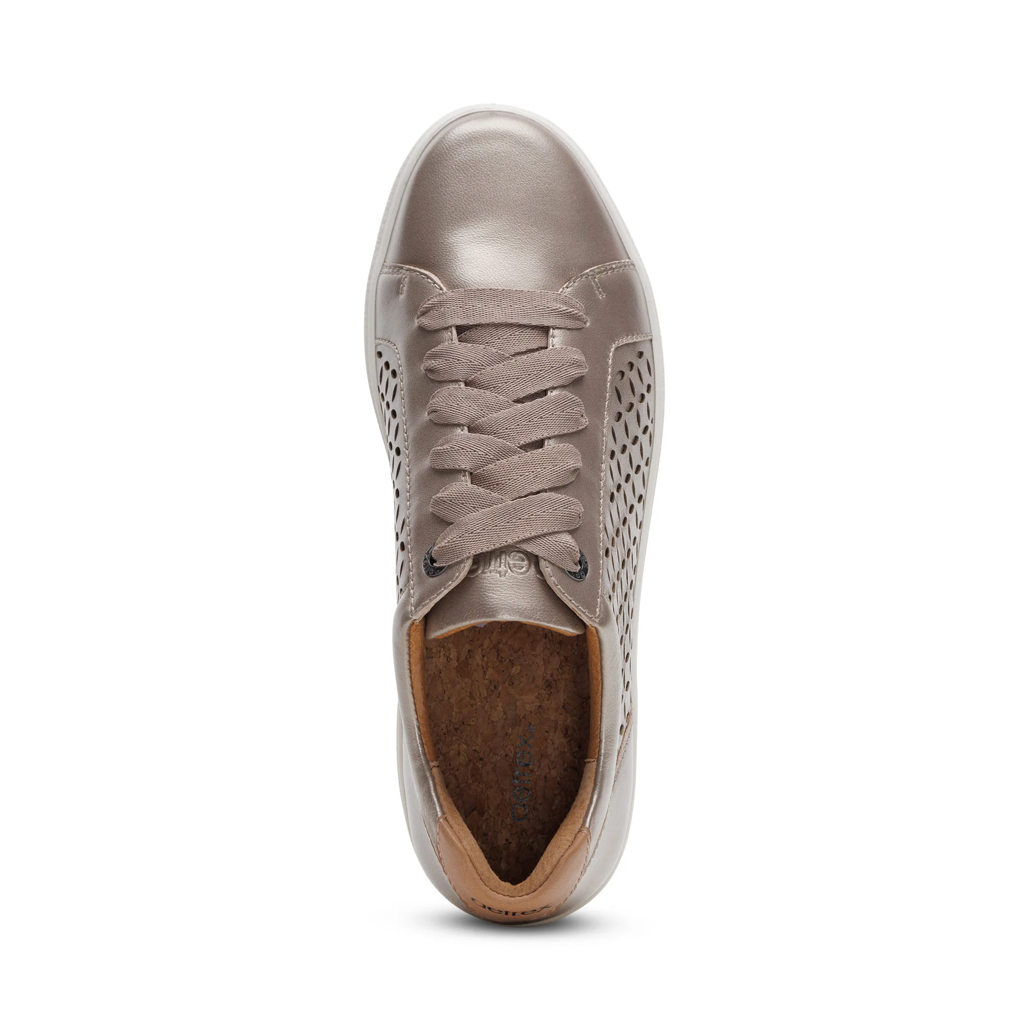 Courtney Lace-up Sneaker - White Gold Cutout - Image 5