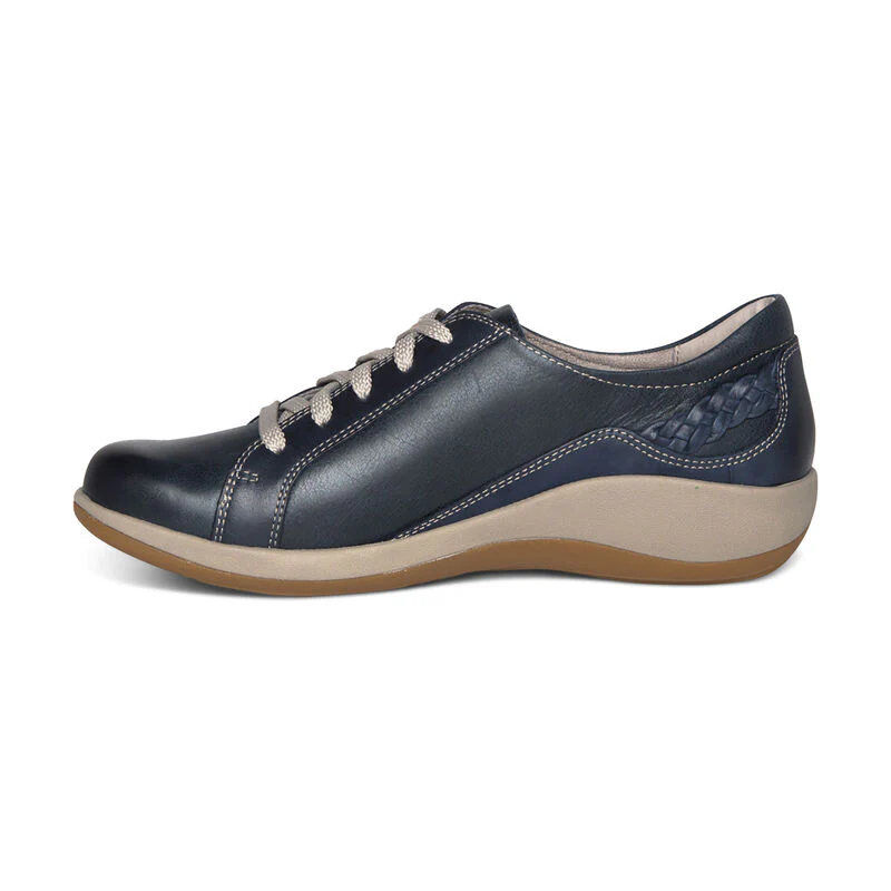 Dana Lace-Up Oxford - Navy - Image 4