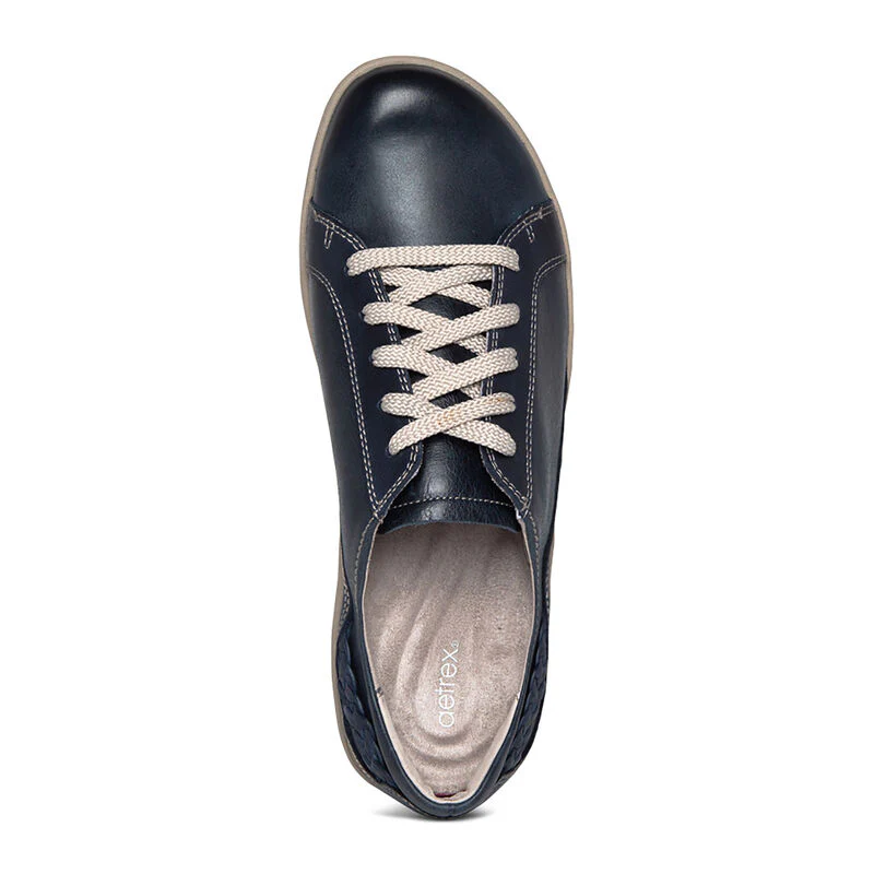 Dana Lace-Up Oxford - Navy - Image 5