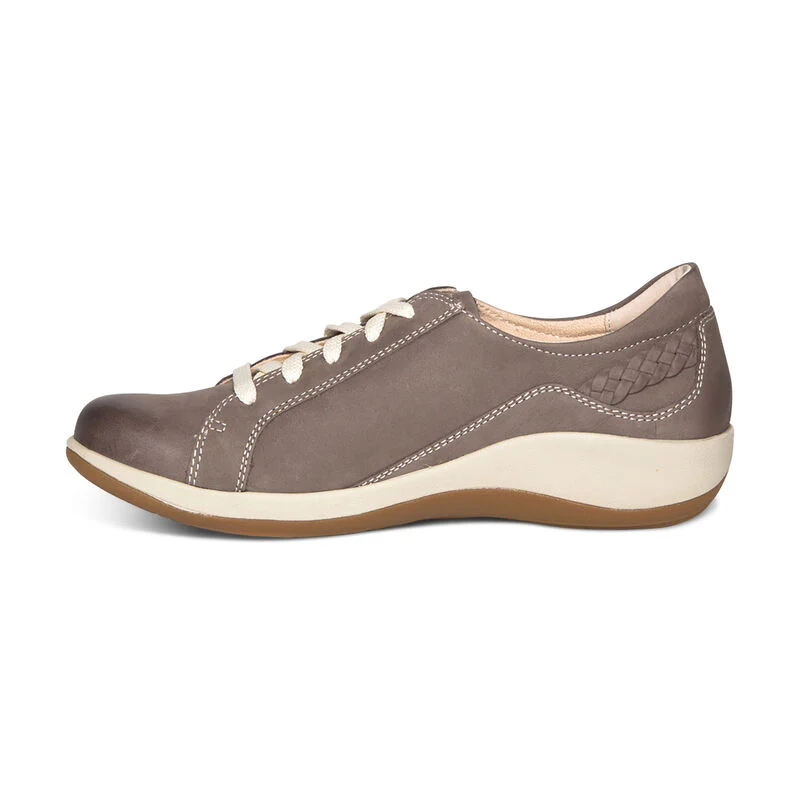 Dana Lace-Up Oxford - Warm Grey - Image 4