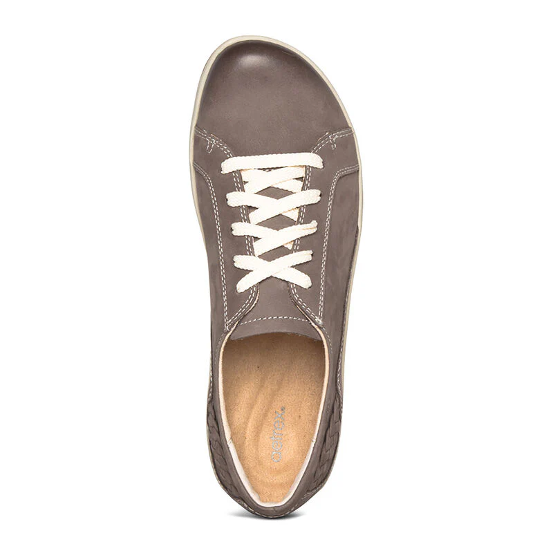 Dana Lace-Up Oxford - Warm Grey - Image 5