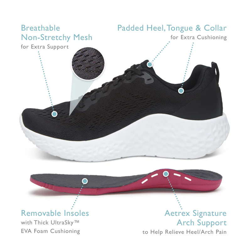 Danika Arch Support Sneaker - Light Grey - Image 7