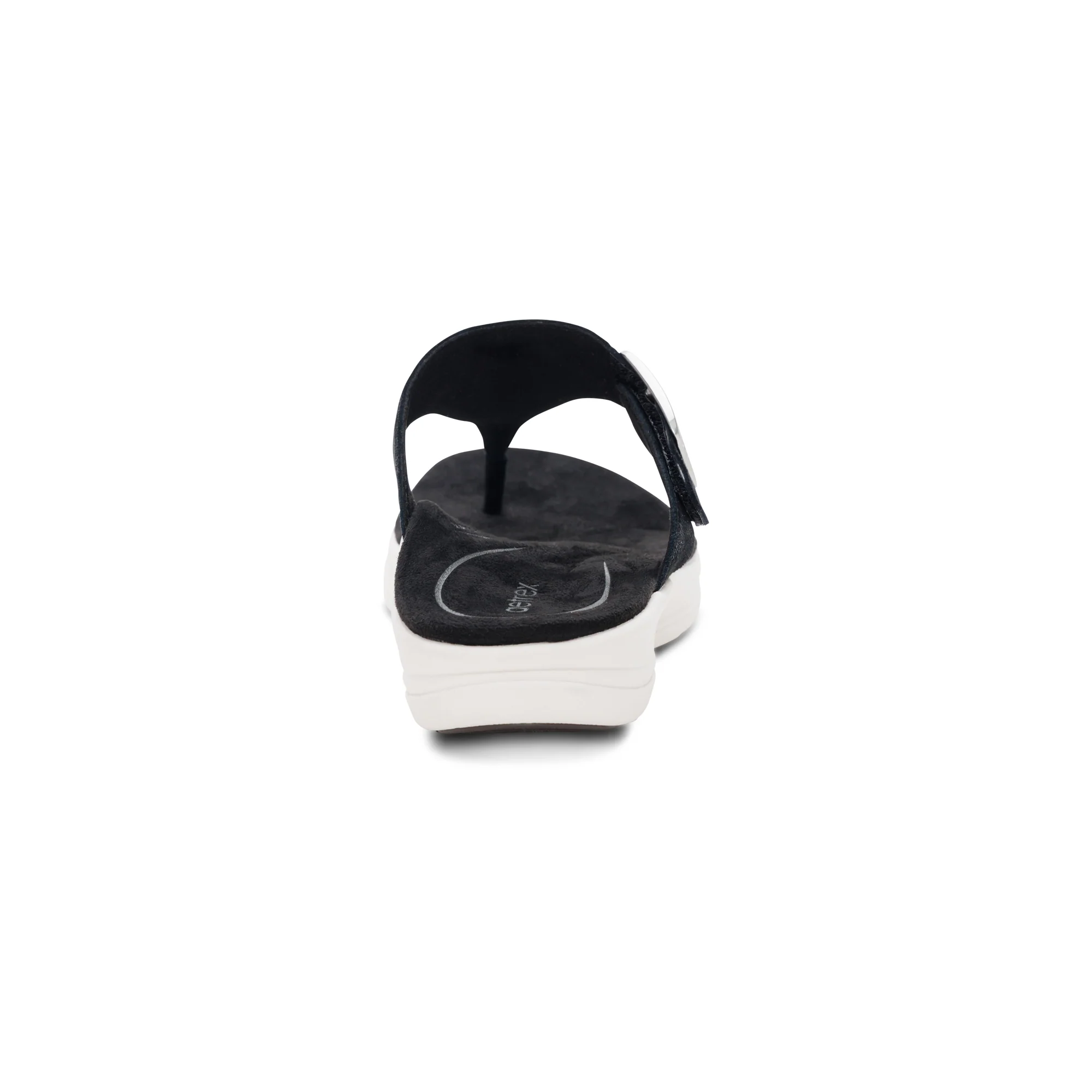 Donna Adjustable Thong Sandal - Black - Image 3