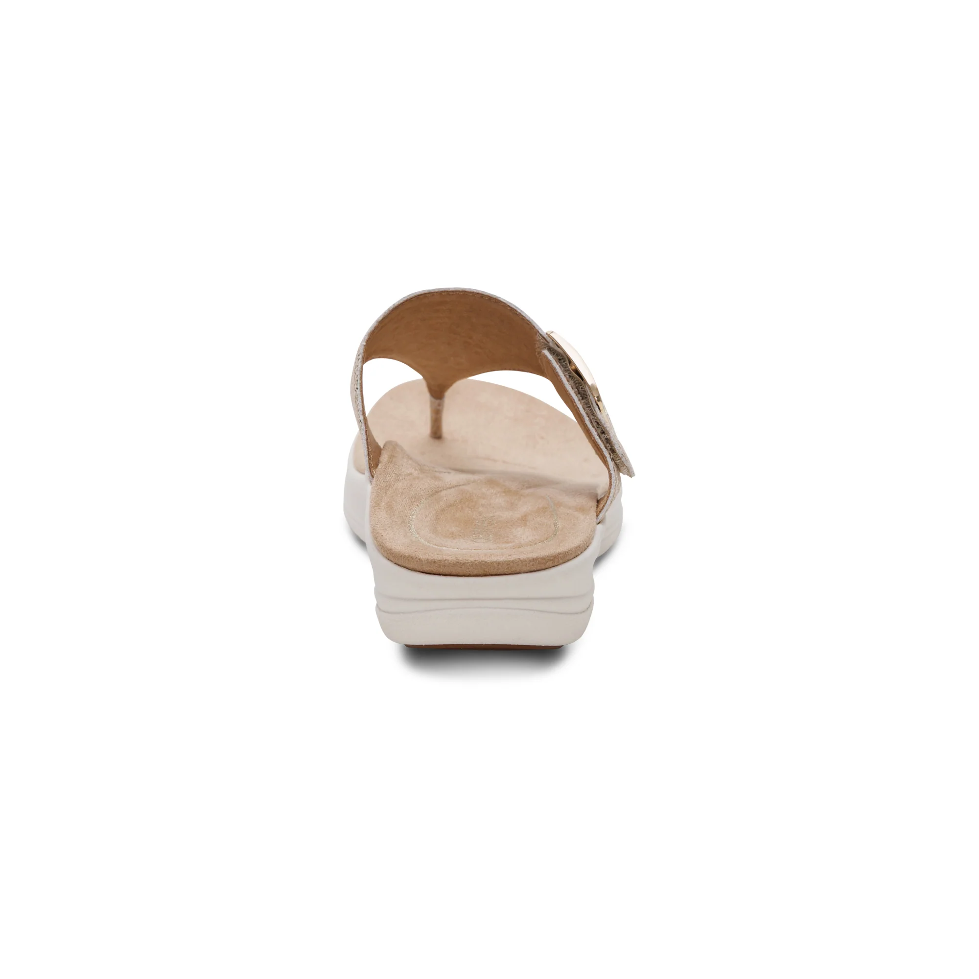 Donna Adjustable Thong Sandal - Champagne - Image 3