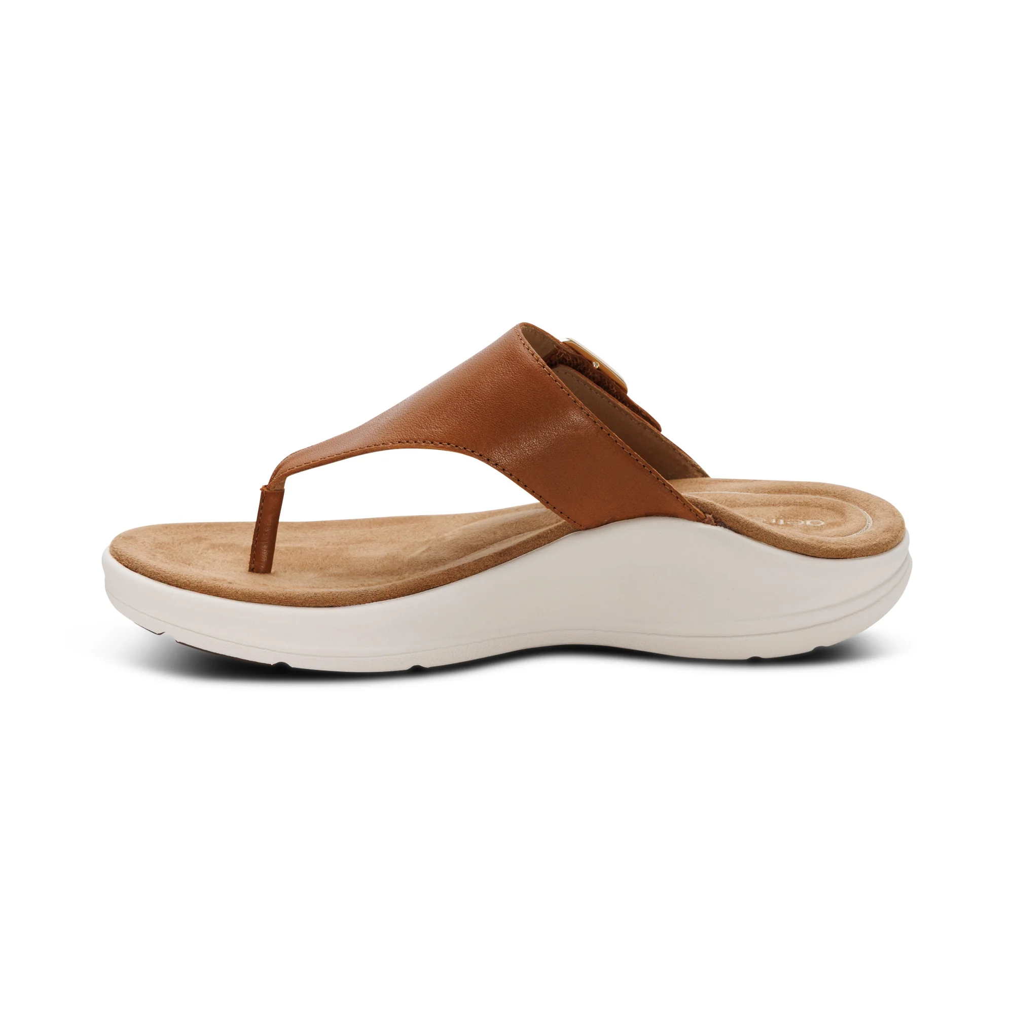 Donna Adjustable Thong Sandal - Cognac - Image 4