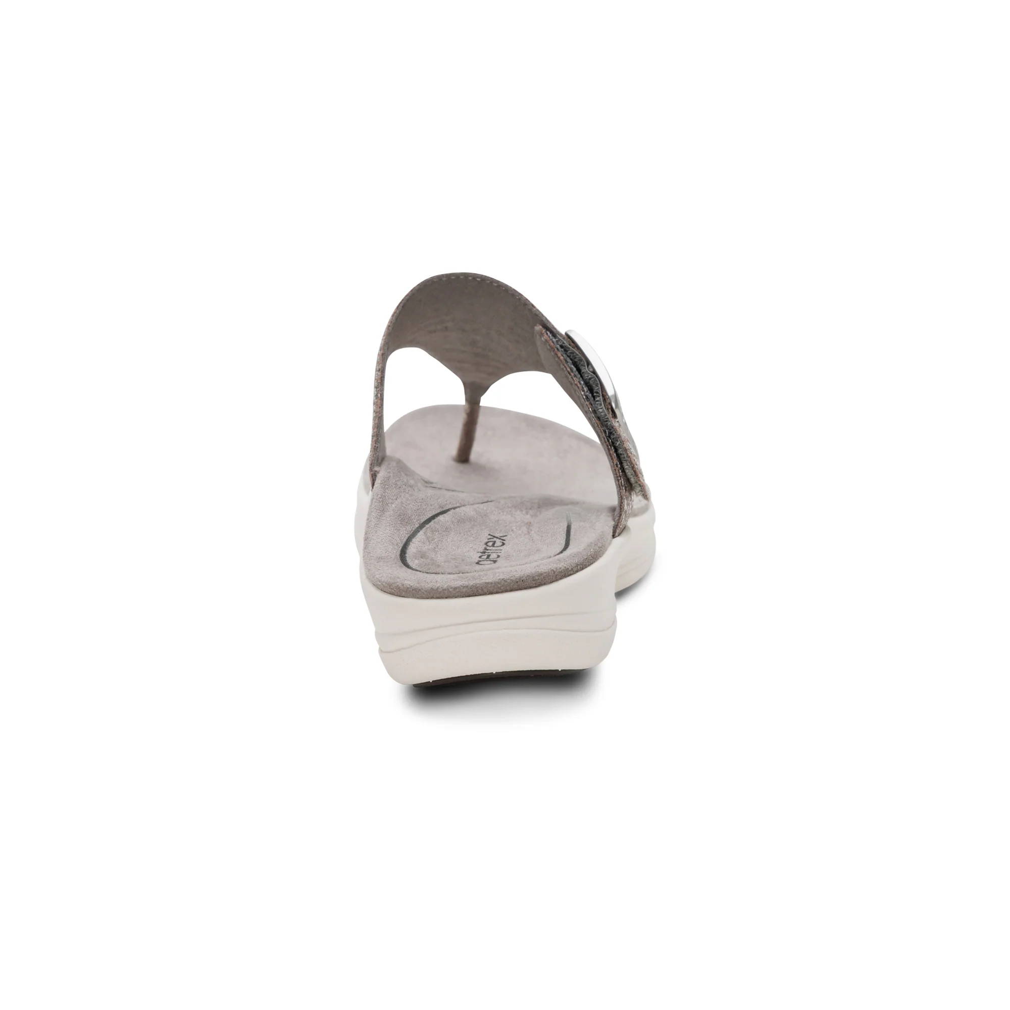 Donna Adjustable Thong Sandal - Pewter Metallic - Image 3