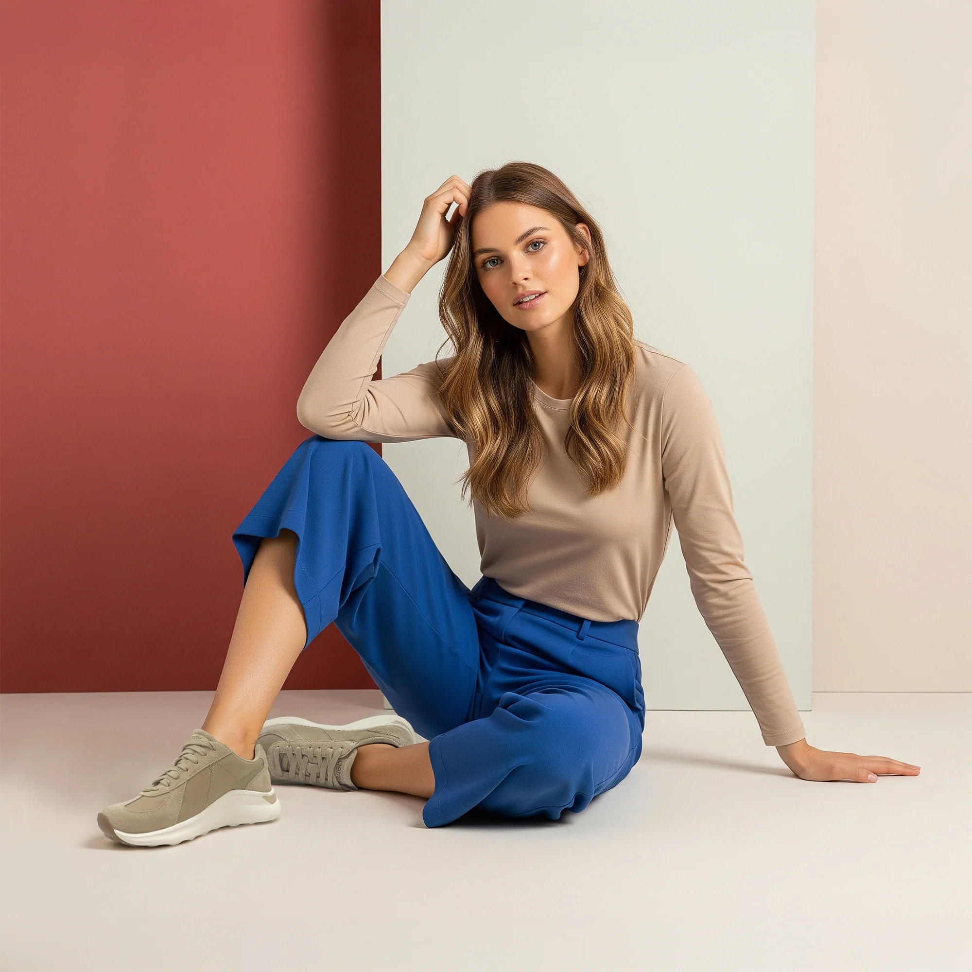 Elise Arch Support Sneaker - Tan - Image 8
