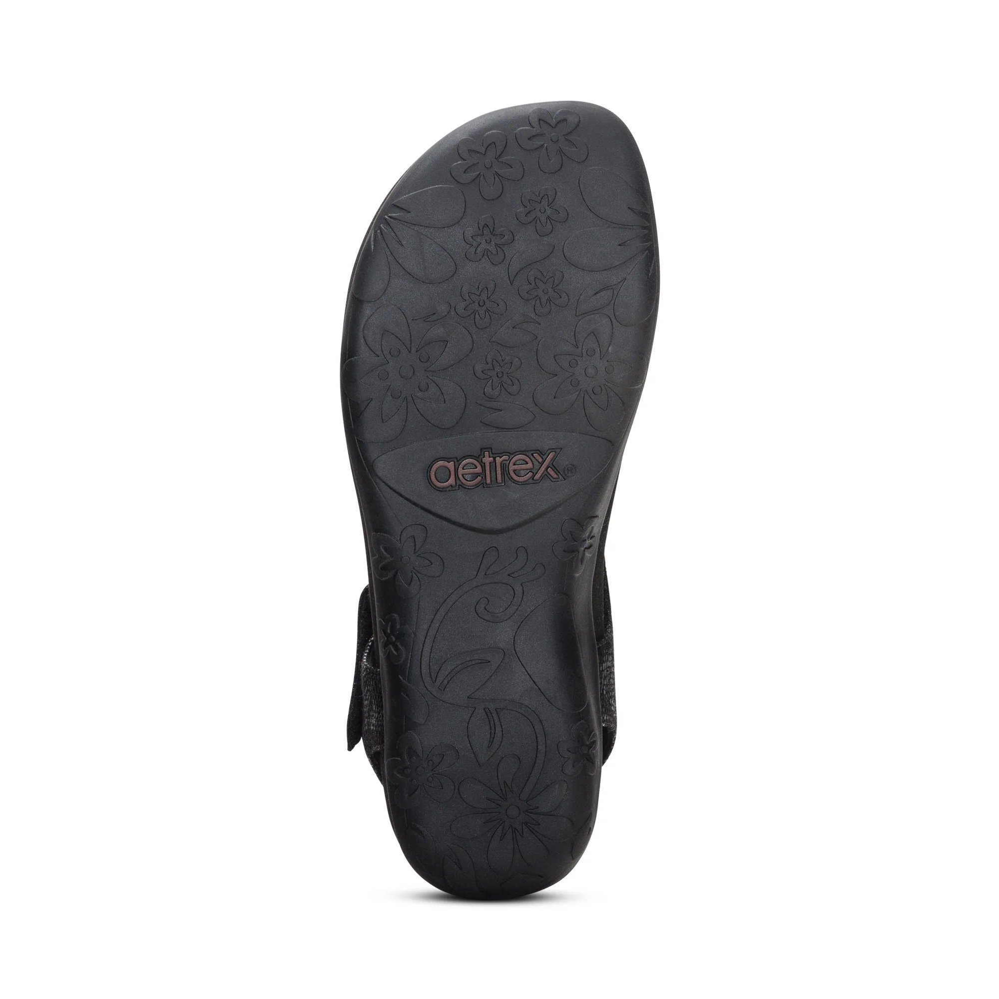 Ellie Adjustable Quarter Strap Thong Sandal - Black - Image 6