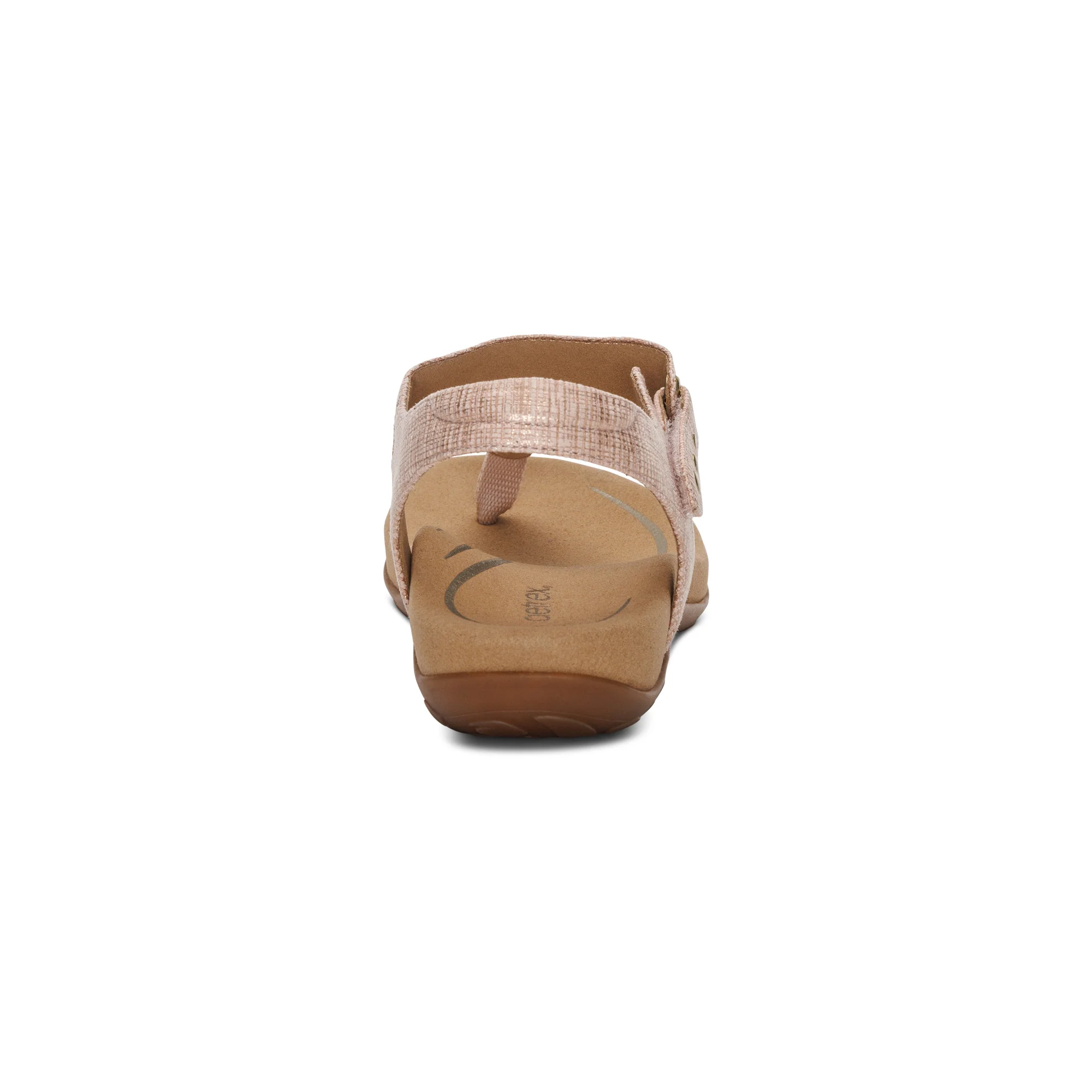 Ellie Adjustable Quarter Strap Thong Sandal - Blush - Image 3