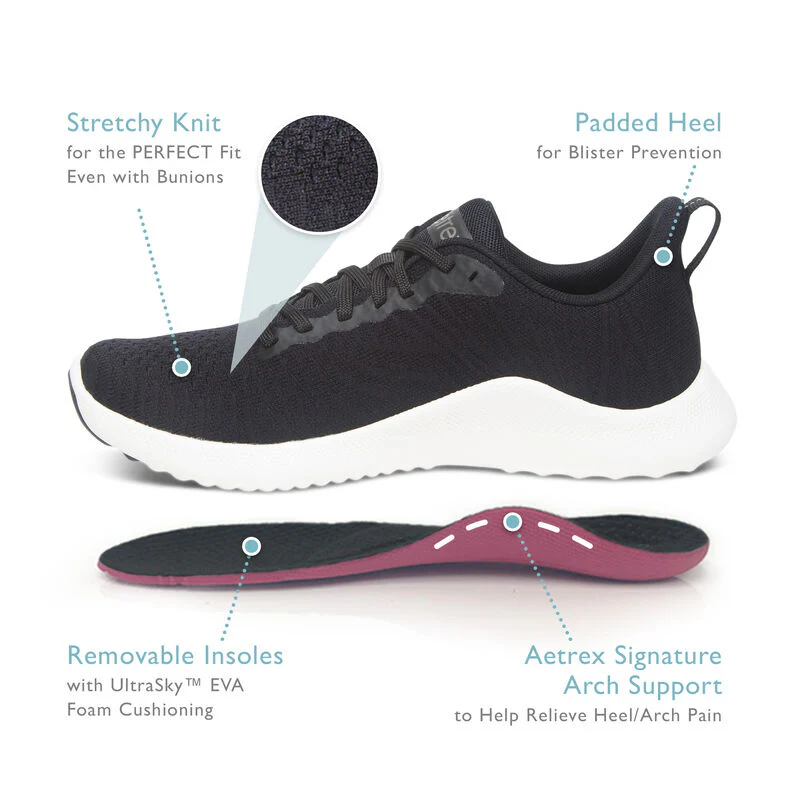 Emery Arch Support Sneaker - Black - Image 6