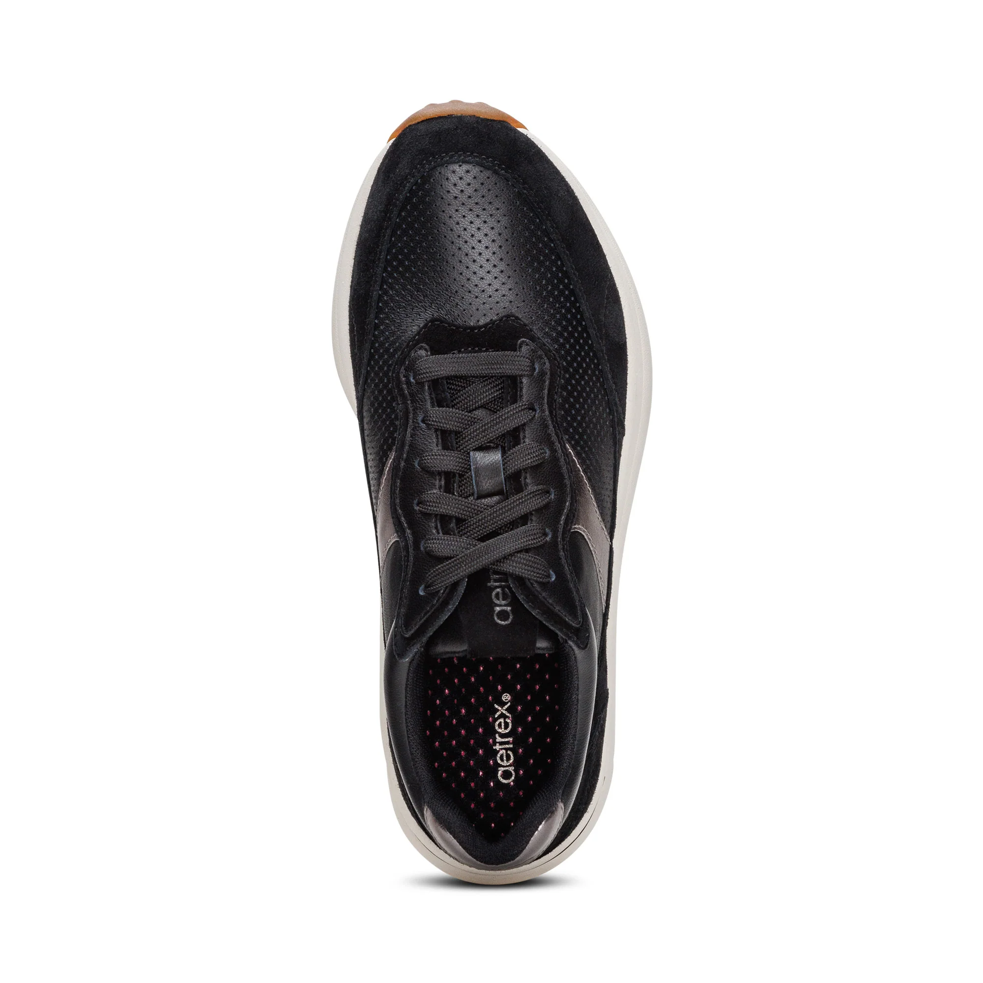 Emily Lace-Up Sneaker - Black - Image 5