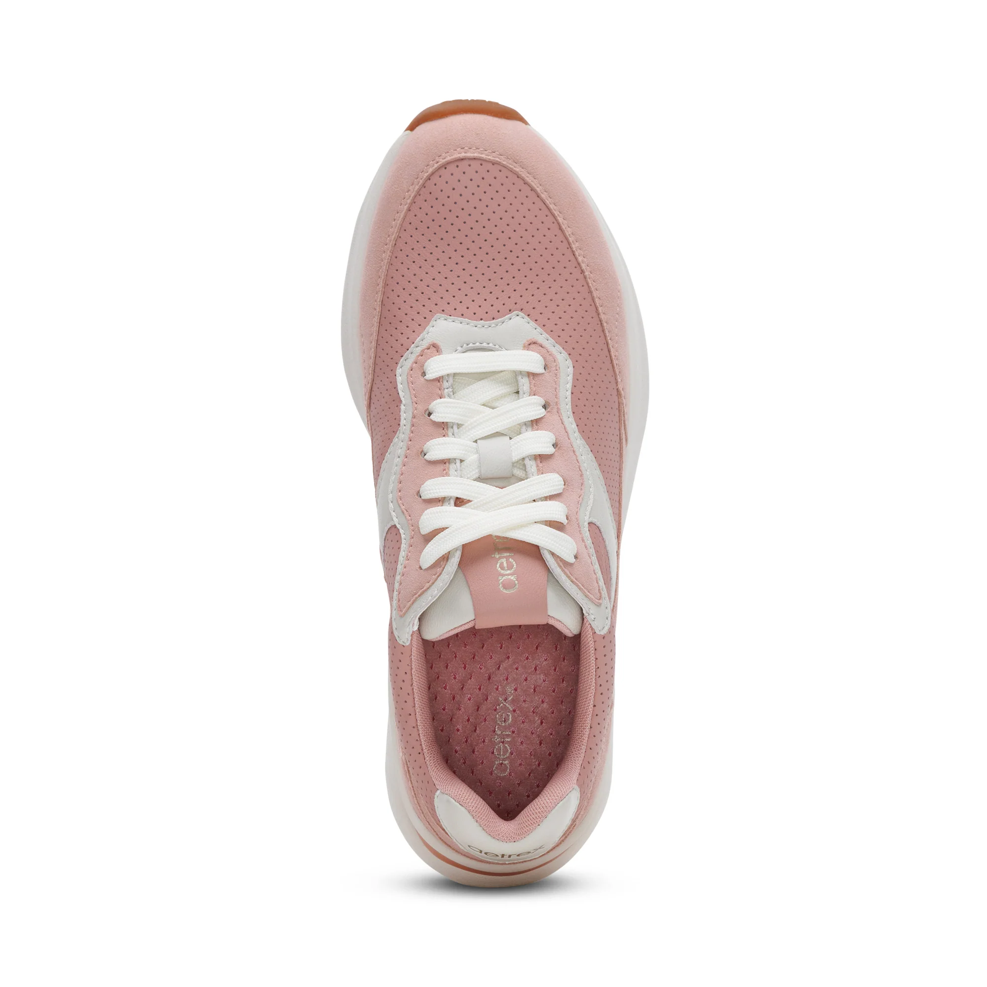 Emily Lace-Up Sneaker - Peach - Image 5