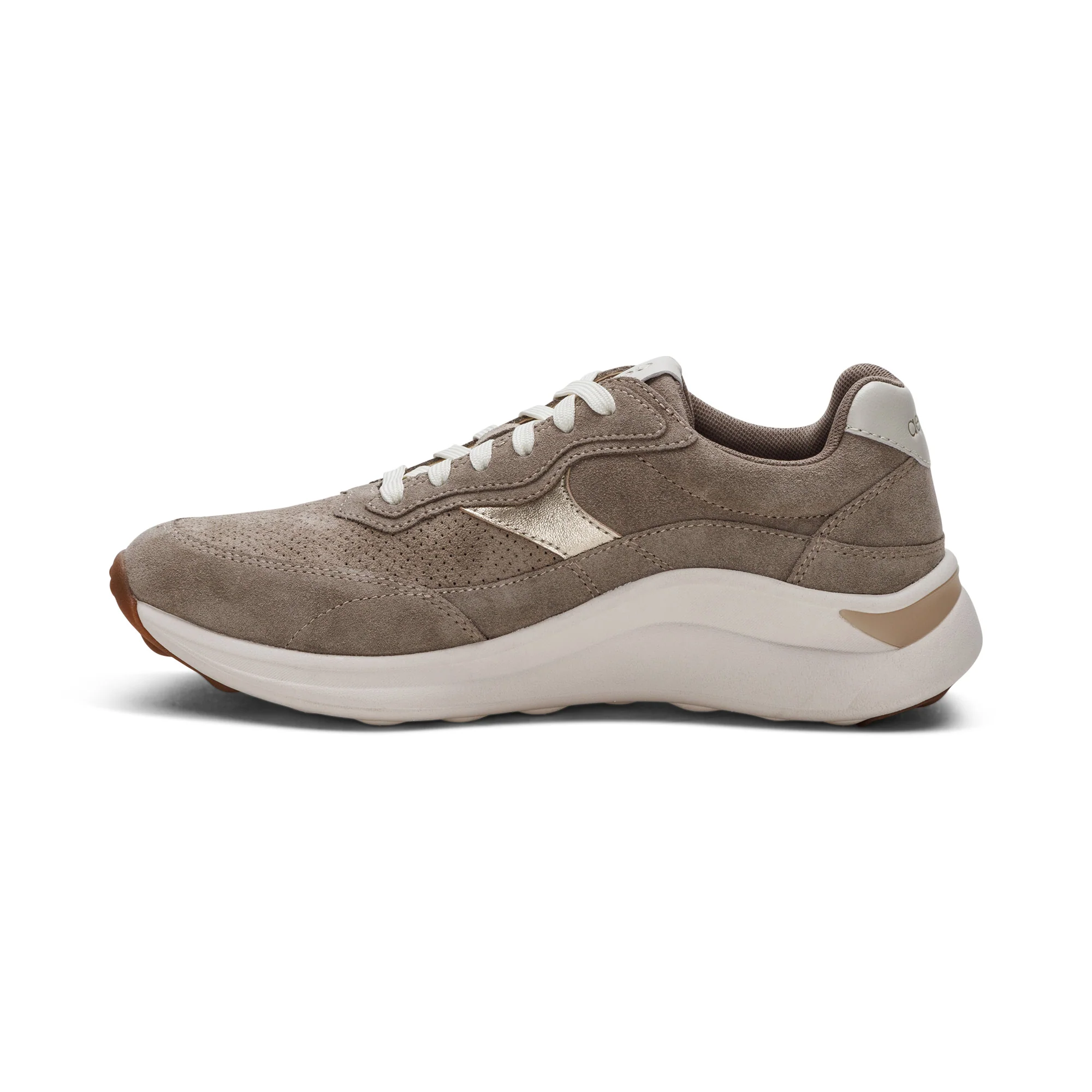 Emily Lace-Up Sneaker - Taupe - Image 4