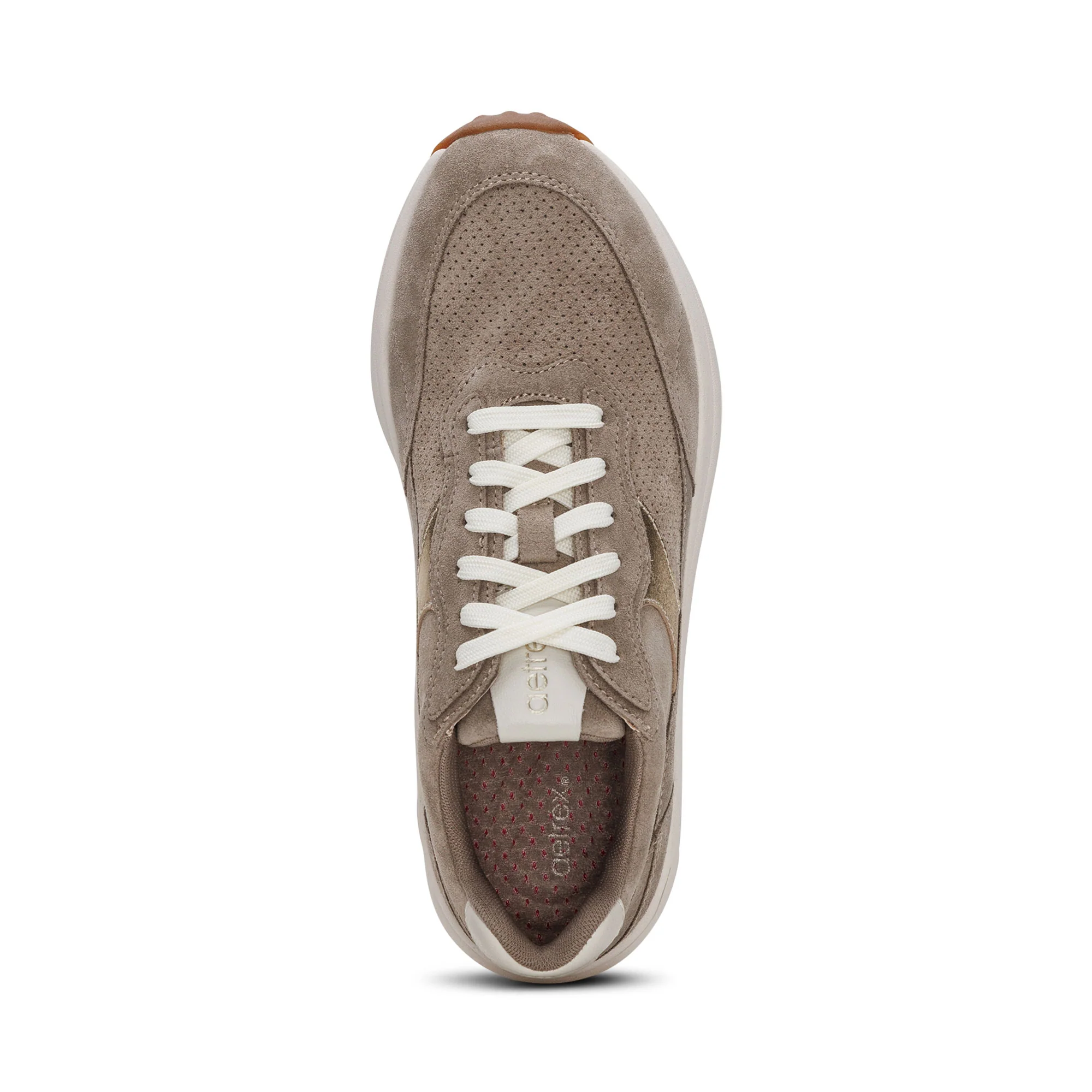 Emily Lace-Up Sneaker - Taupe - Image 5