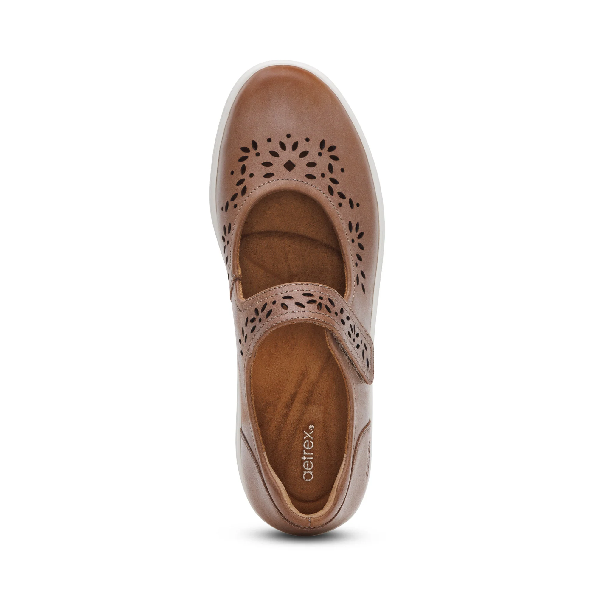 Erica Casual Sneakers - Tan Cutout - Image 5